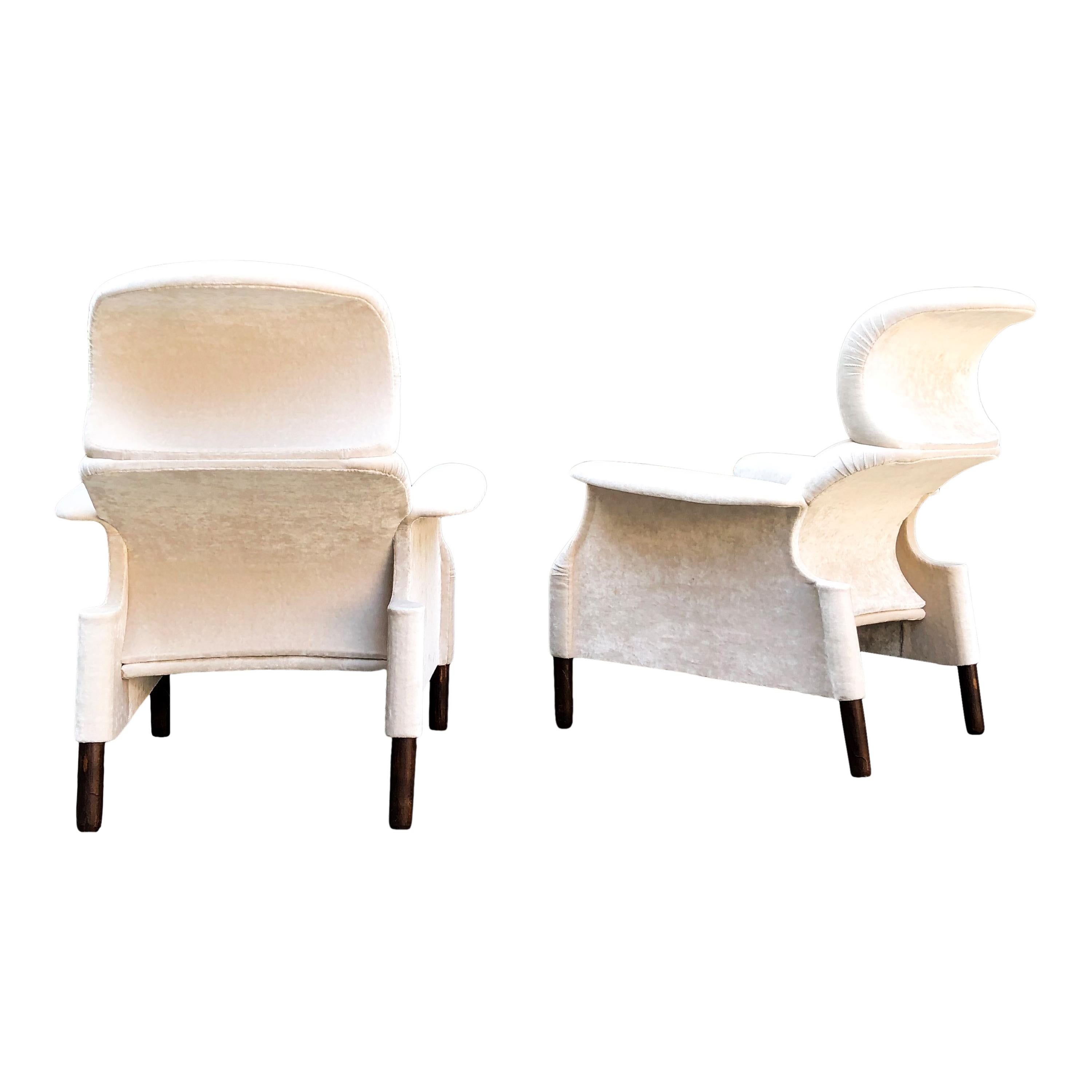 Mid-Century Modern Achille and Pier Giacomo Castiglioni Sanluca Armchair for Gavina, 1960, Set of 2 For Sale