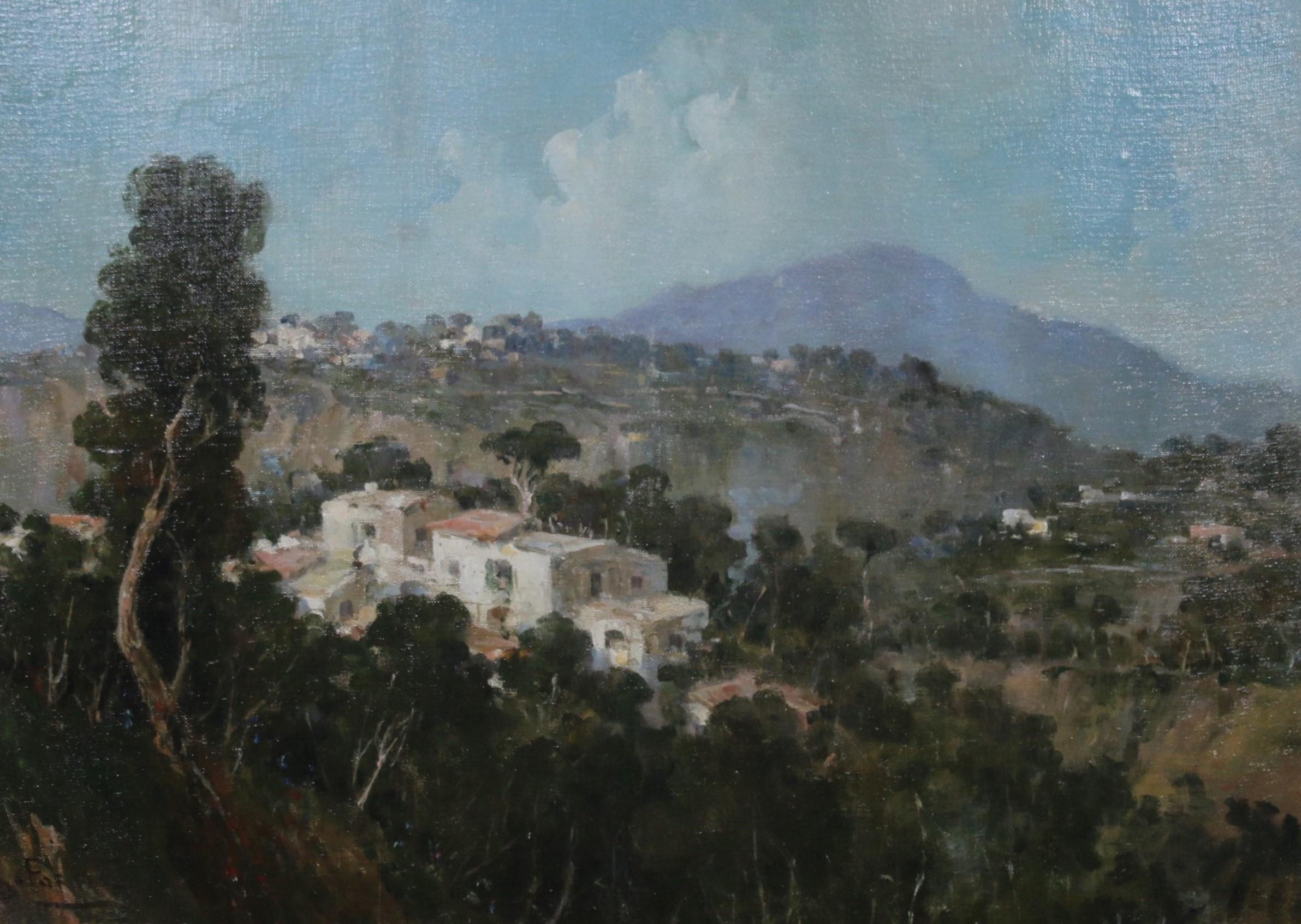 Tuscan Landscape - Painting by Achille Befani Formis