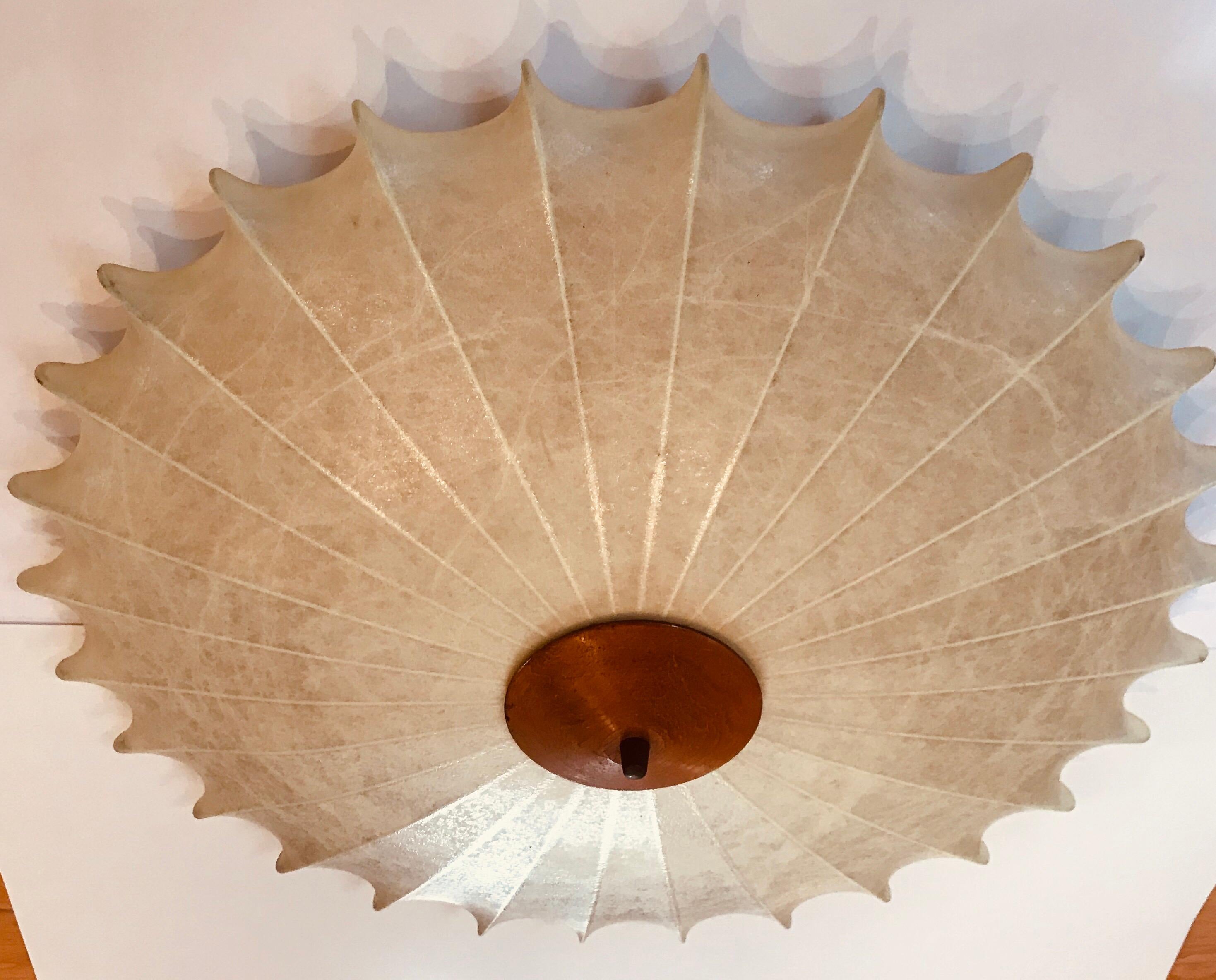 Mid-Century Modern Achille Castiglioni 1960s Italian Flush Ceiling Light