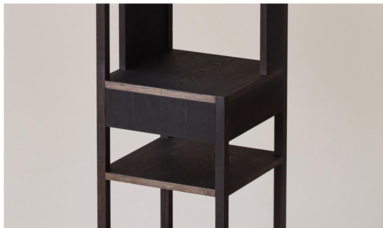 Danois Achille Castiglioni, 1991 Left Handed Black Oiled Oak Lungangolo For Karakter en vente
