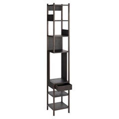 Achille Castiglioni, 1991 Left Handed Black Oiled Oak Lungangolo For Karakter