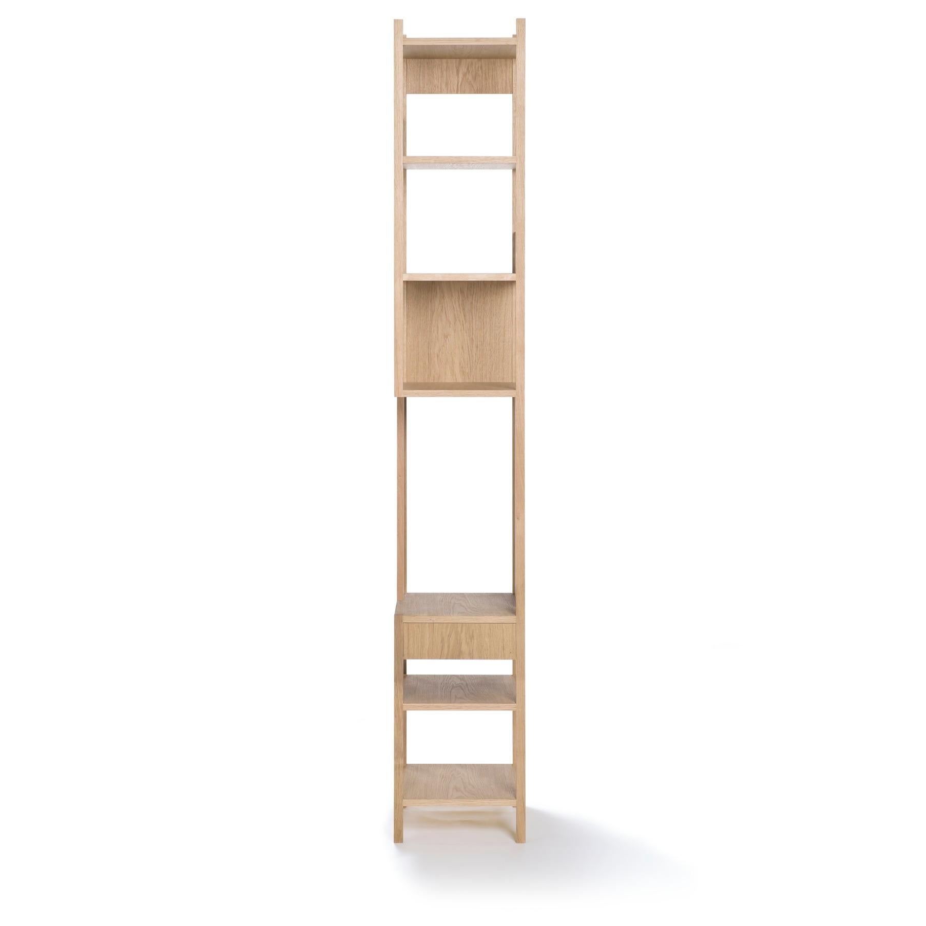 Mid-Century Modern Achille Castiglioni, 1991 Right Handed White Oak Lungangolo For Karakter For Sale
