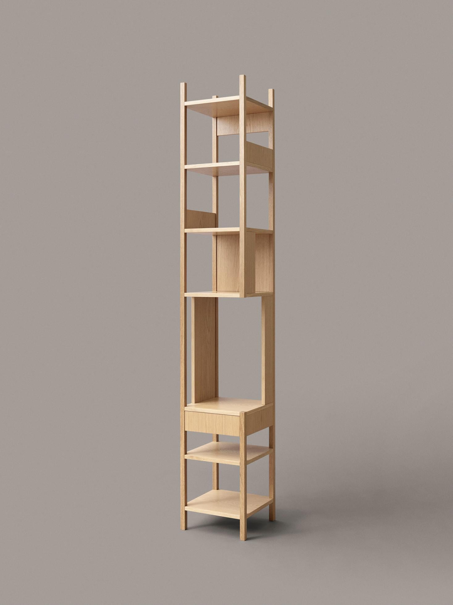 Achille Castiglioni, 1991 Right Handed White Oak Lungangolo For Karakter For Sale 1