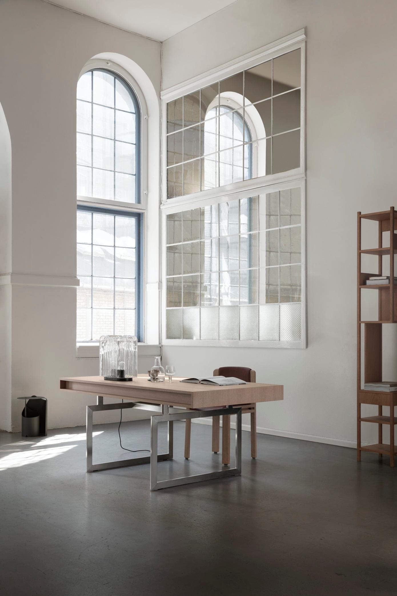 Achille Castiglioni, 1991 Right Handed White Oak Lungangolo For Karakter For Sale 3