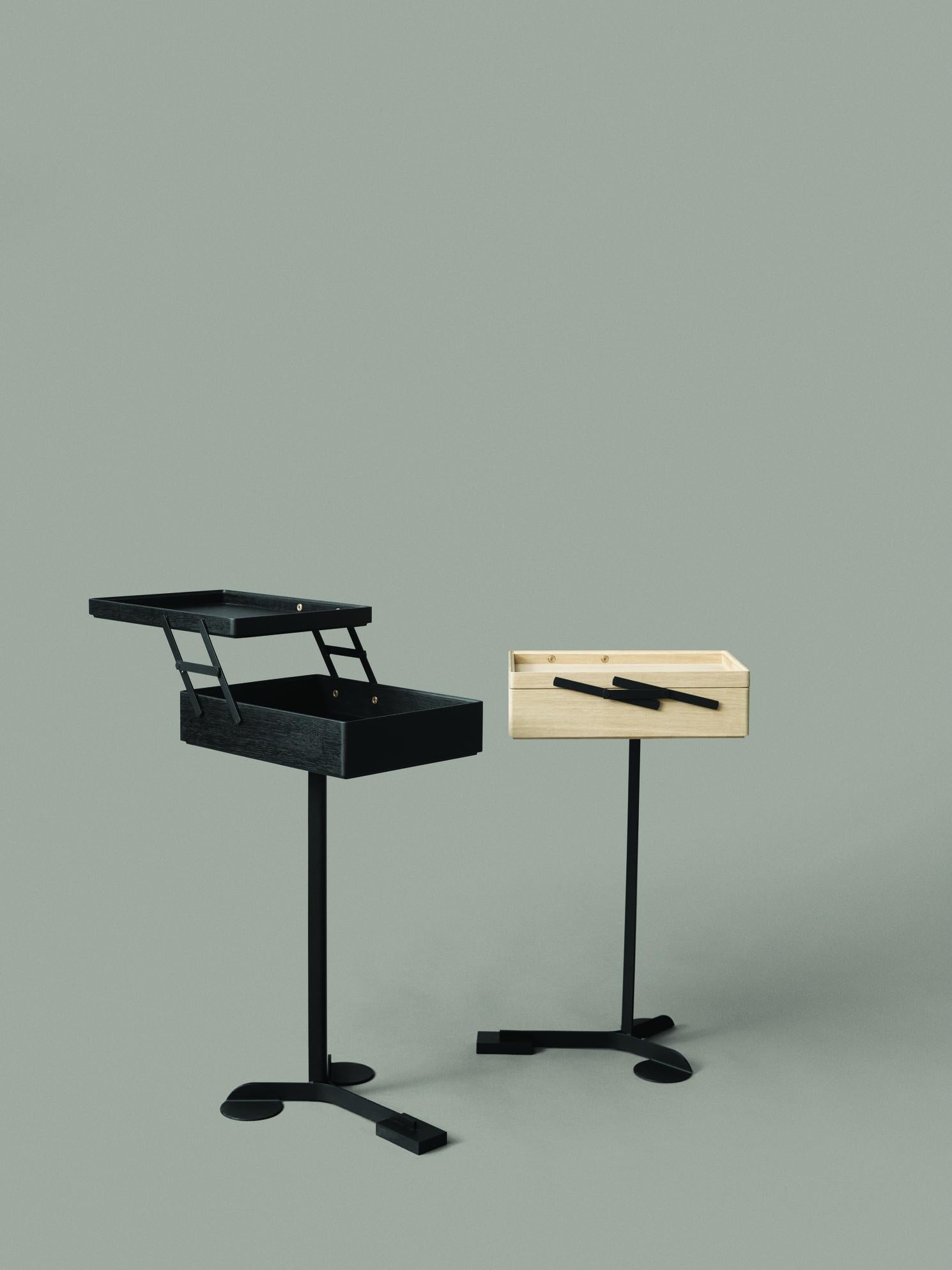 Mid-Century Modern Achille Castiglioni and Giancarlo Pozzi Set of Two 'Comodo' Wood Cabinets For Sale