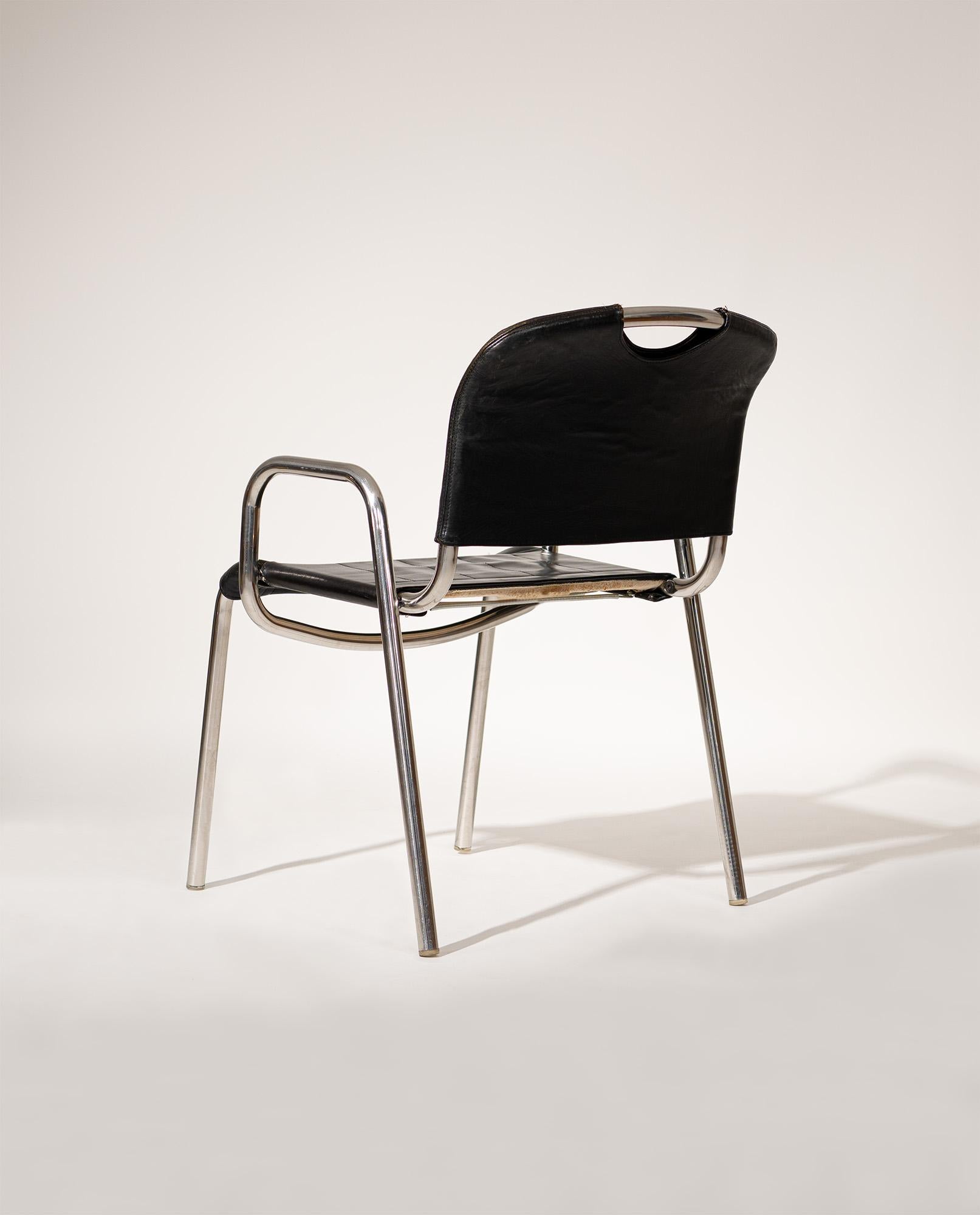 Acier Achille Castiglioni et Marcello Magliorini 1967, Zanotta Model 2062 en vente