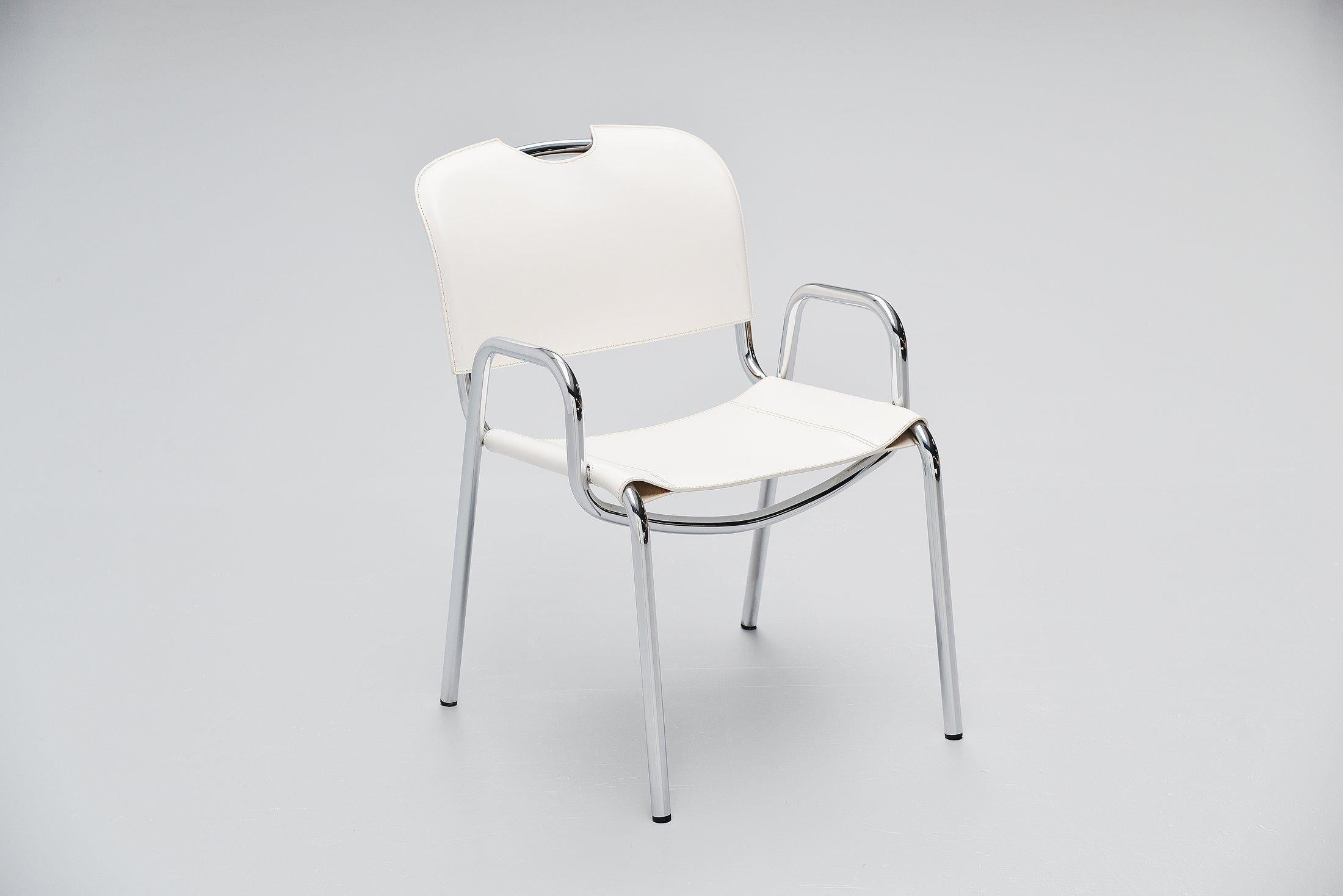 Mid-Century Modern Achille Castiglioni Castiglia Chairs Zanotta, Italy, 1968