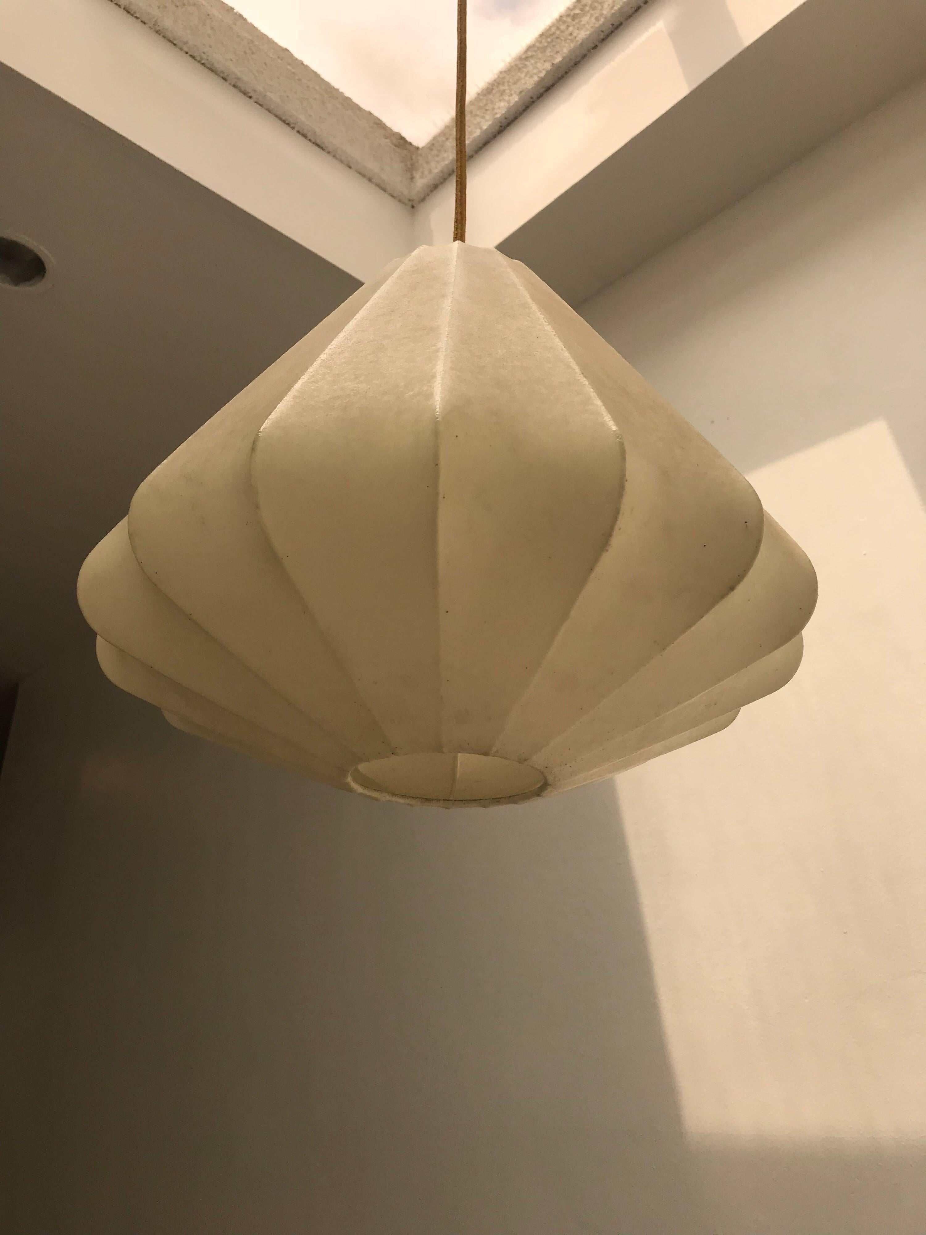 Achille Castiglioni Cocoon Flush Ceiling Light Pendant In Excellent Condition In New York, NY