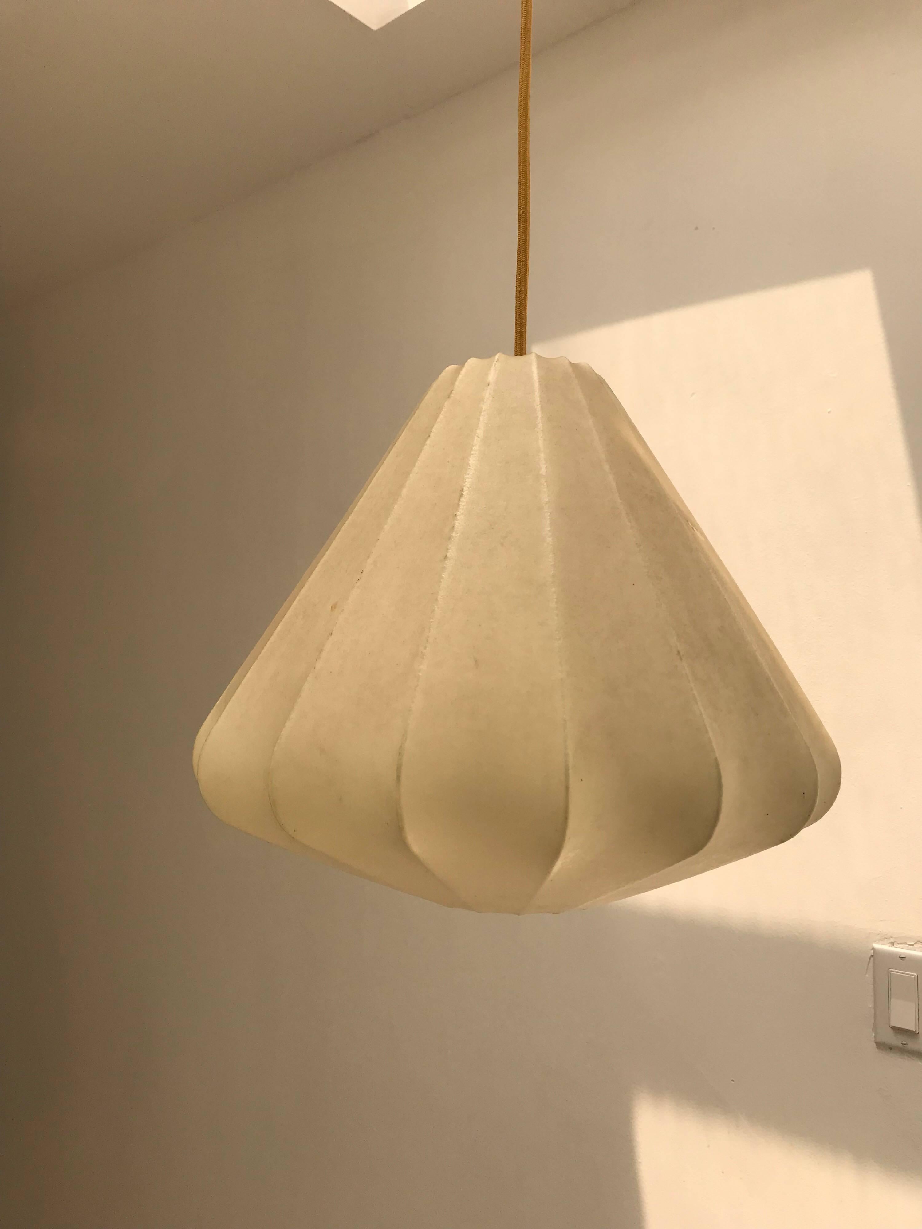 Mid-20th Century Achille Castiglioni Cocoon Flush Ceiling Light Pendant