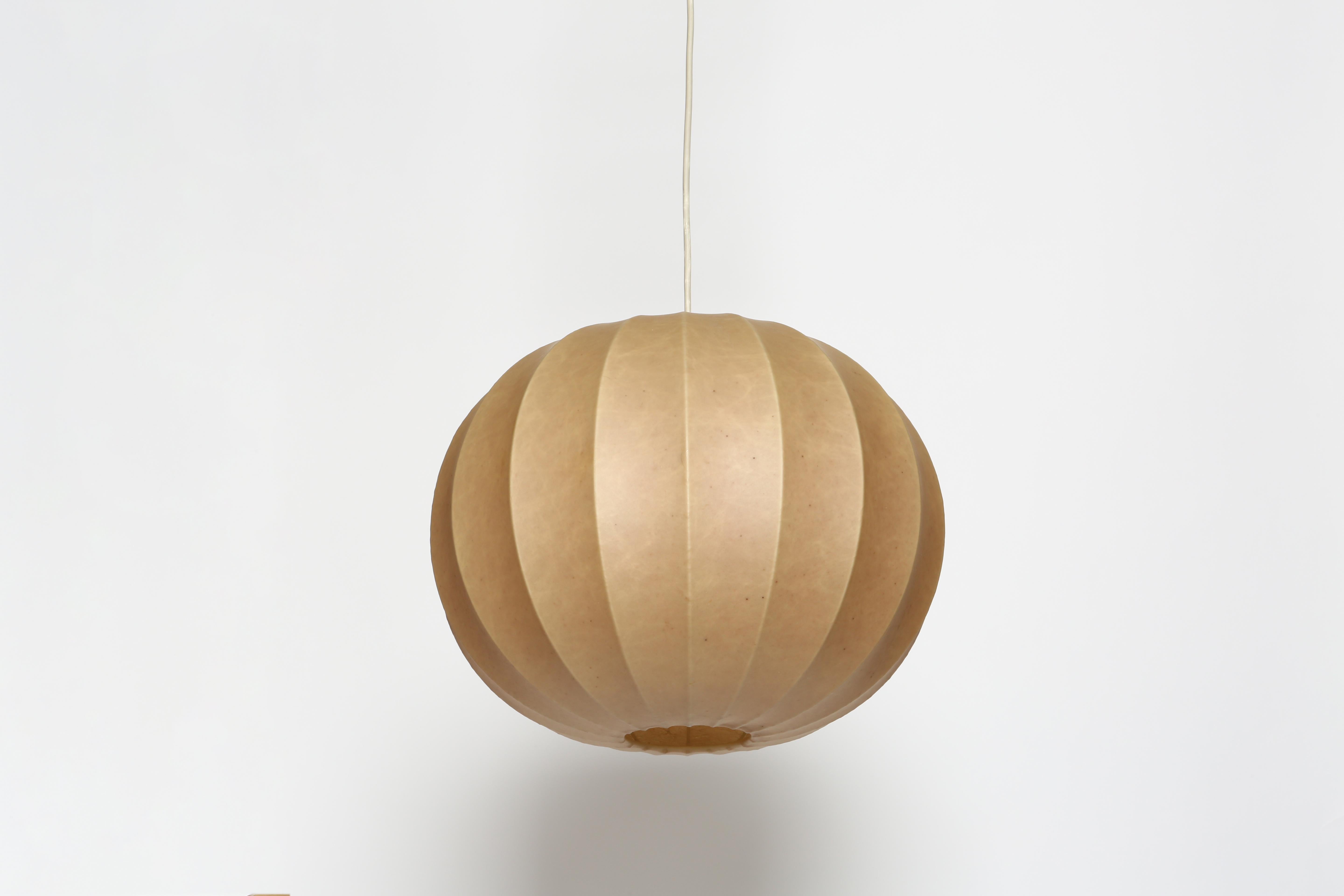 Acier Achille Castiglioni cocoon suspension light for Flos, attributed Italy 1960s en vente