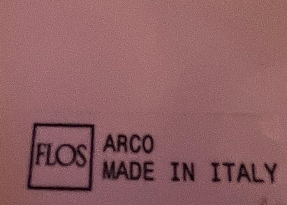 Mid-20th Century Achille Castiglioni Flos Arco Floor Lamp, Italy, Mid-20th c. For Sale
