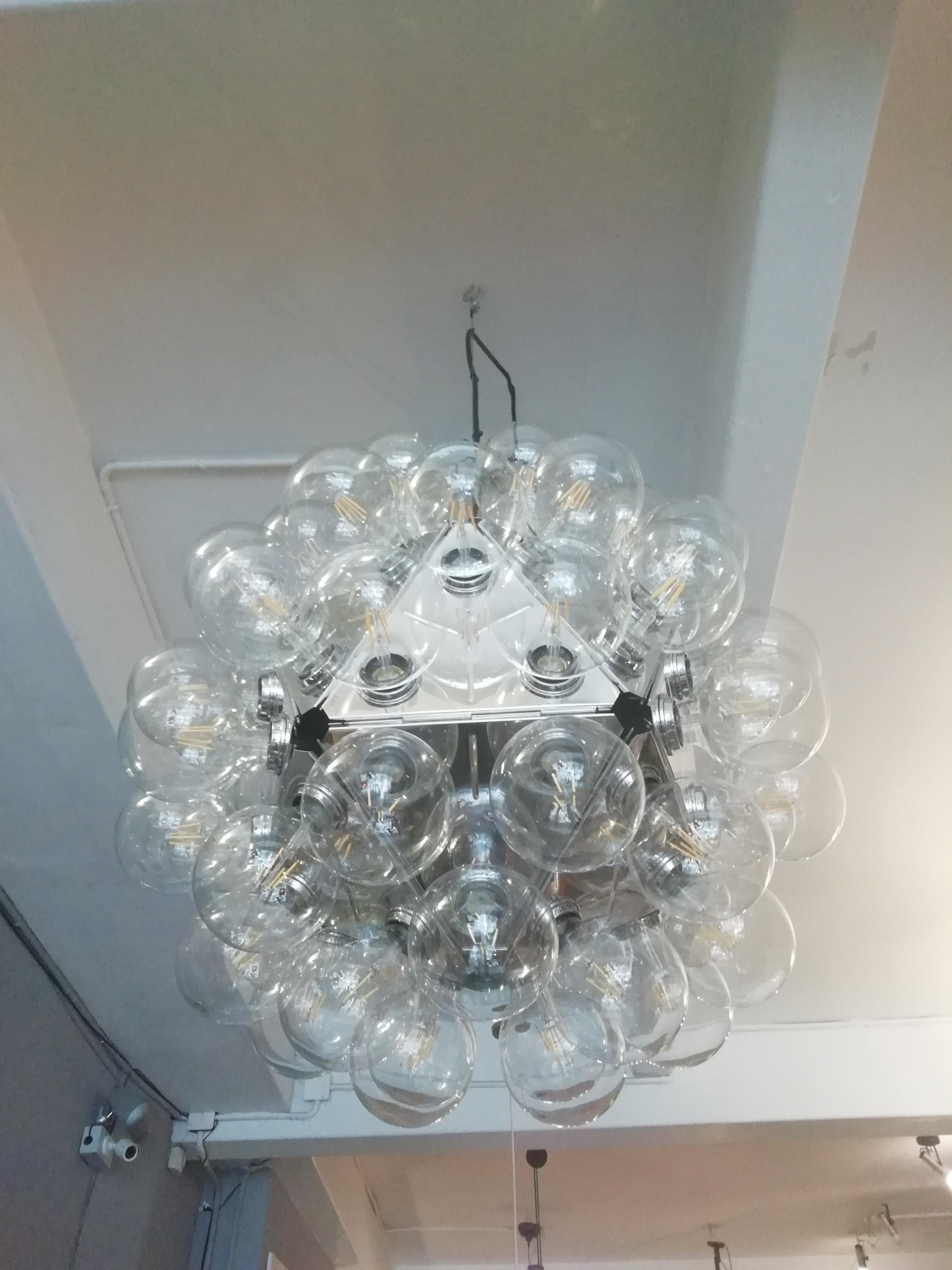 Post-Modern Achille Castiglioni for Flos. Taraxacum 88 S1 Aluminum Ceiling Lamp