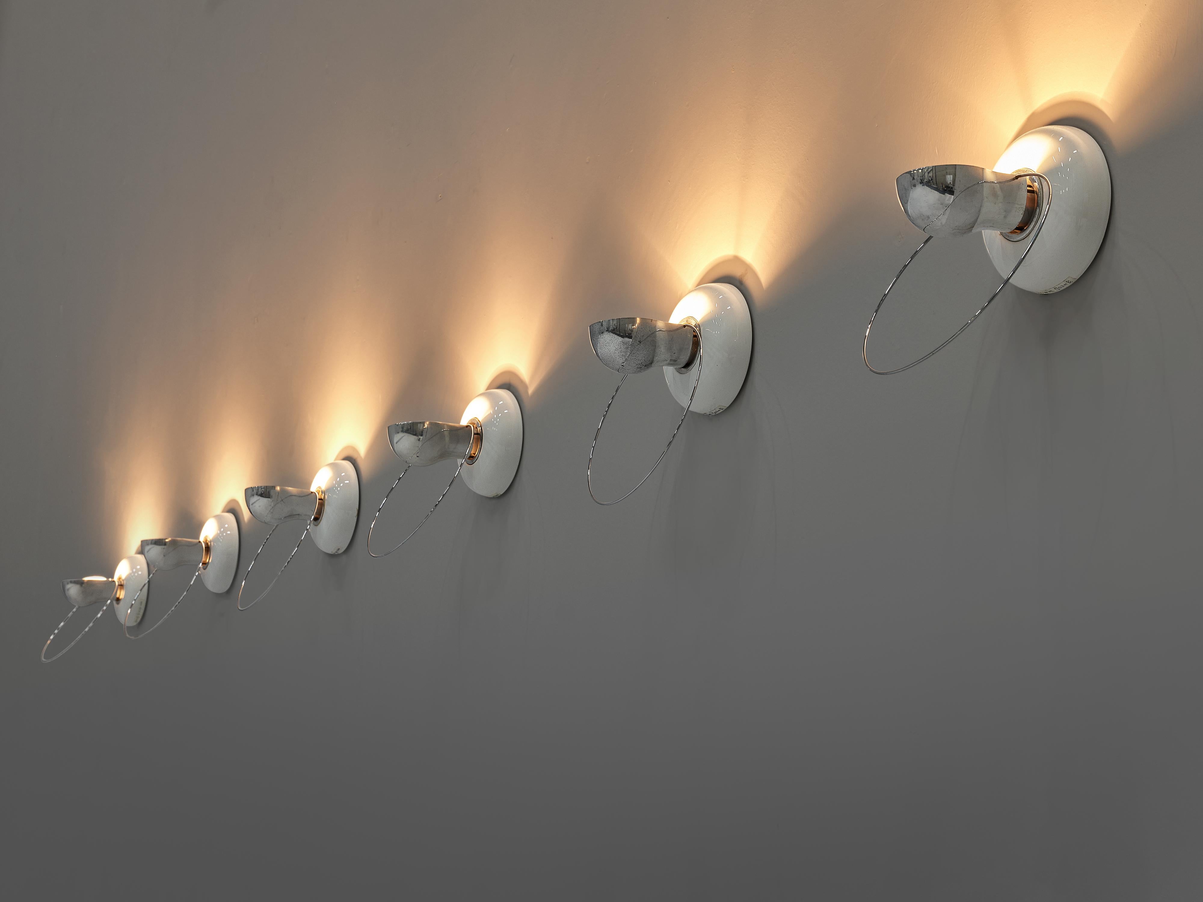 Late 20th Century Achille Castiglioni for Flos Wall Lamps Model ‘Bi Bip’