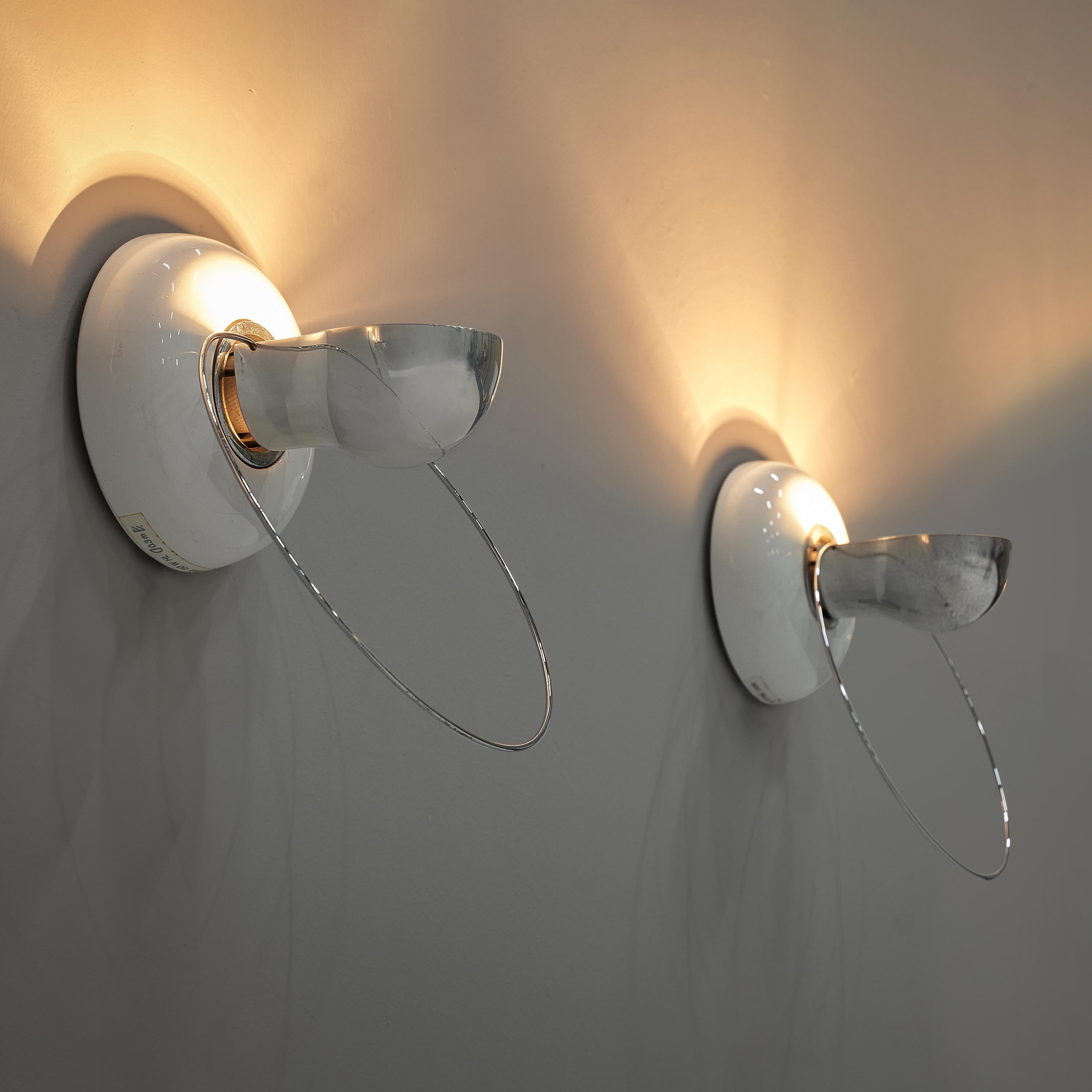 Late 20th Century Achille Castiglioni for Flos Wall Lamps Model ‘Bi Bip’