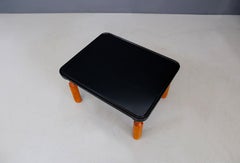 Achille Castiglioni for Zanotta Side Table in Lacquered Wood Published, 1970s