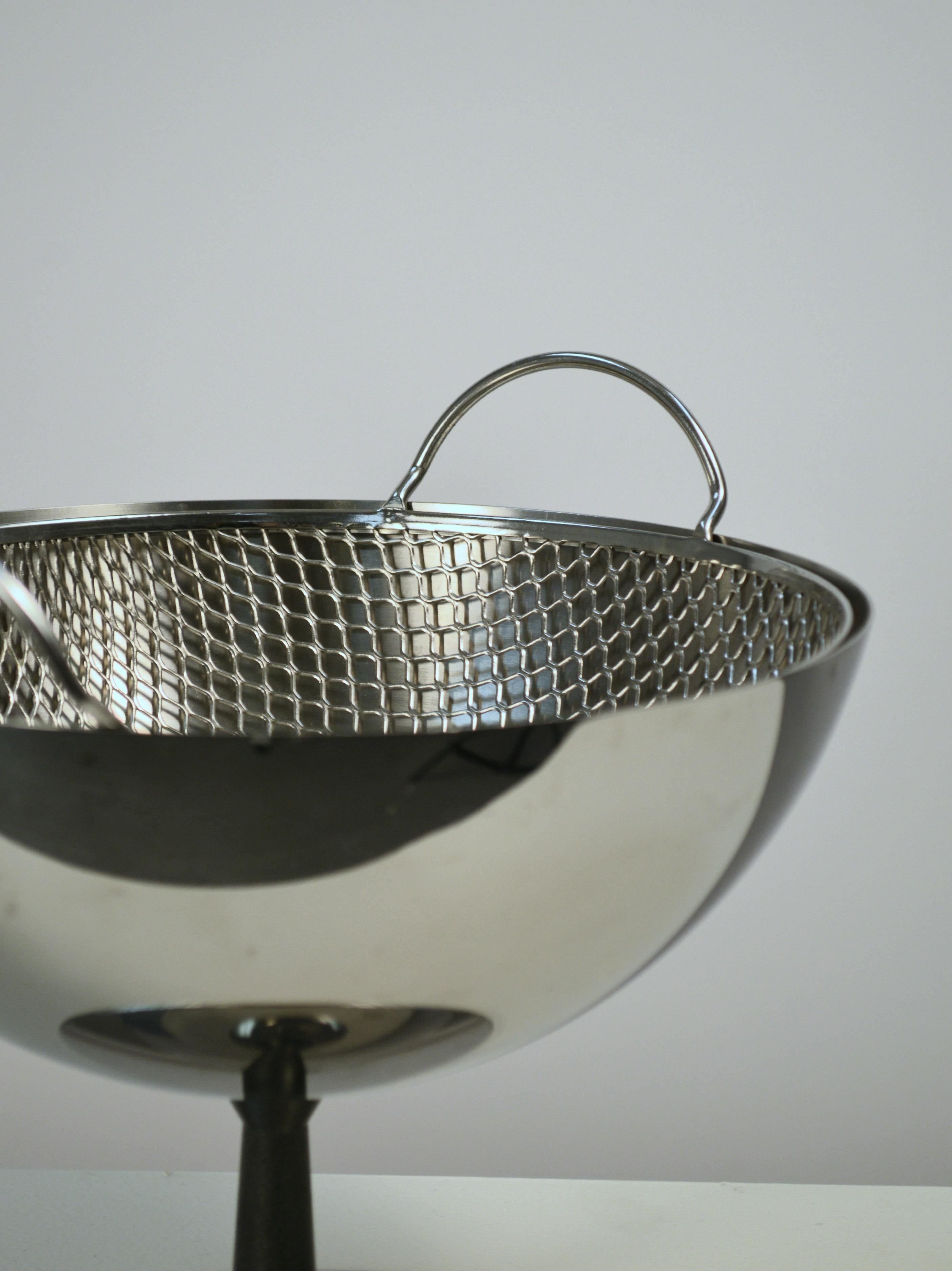 Aluminum Achille Castiglioni Fruit Bowl with Strainer Designed for Alessi, Italy For Sale