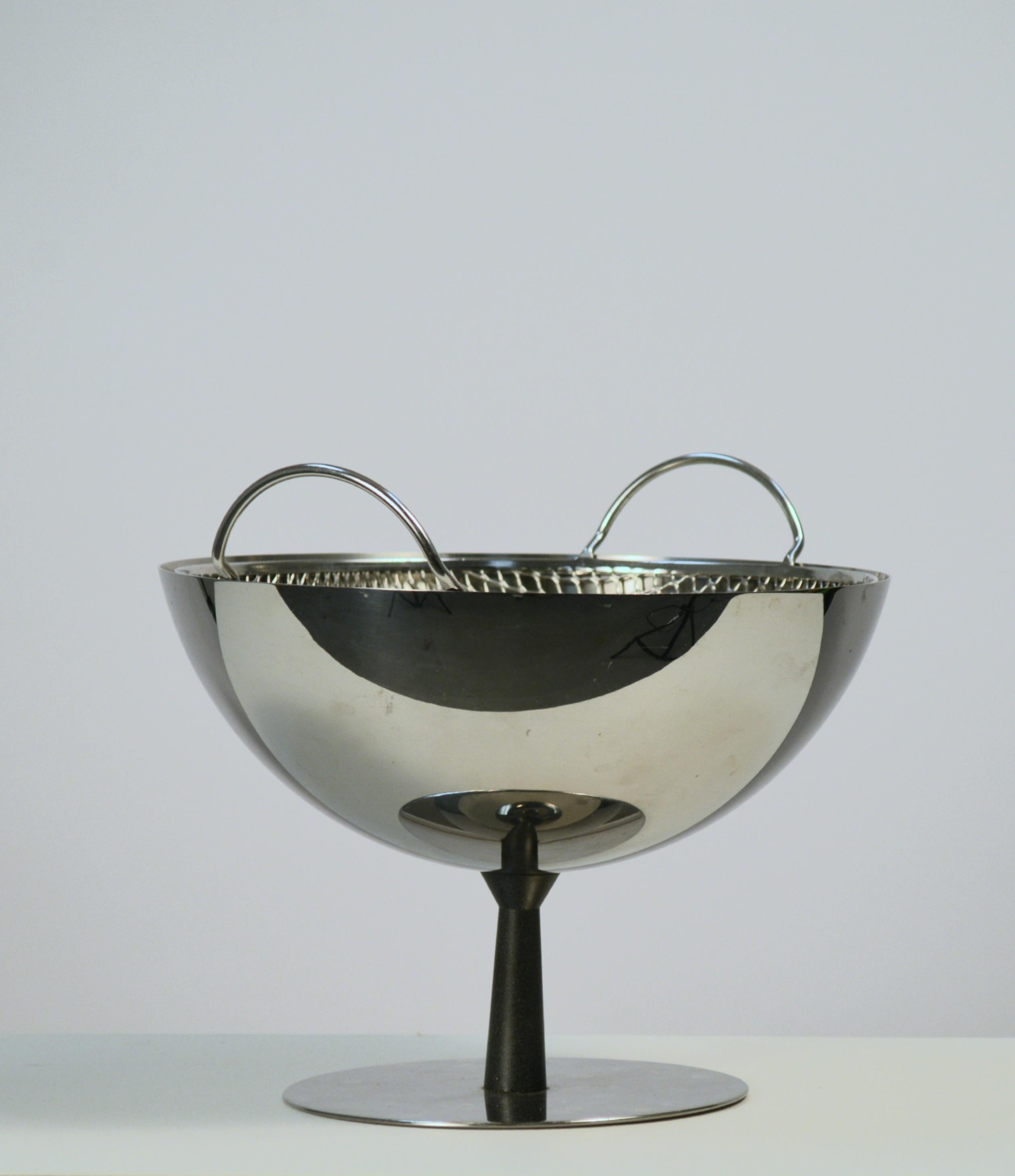 Late 20th Century Achille Castiglioni Fruit Bowl with Strainer Designed for Alessi, Italy For Sale