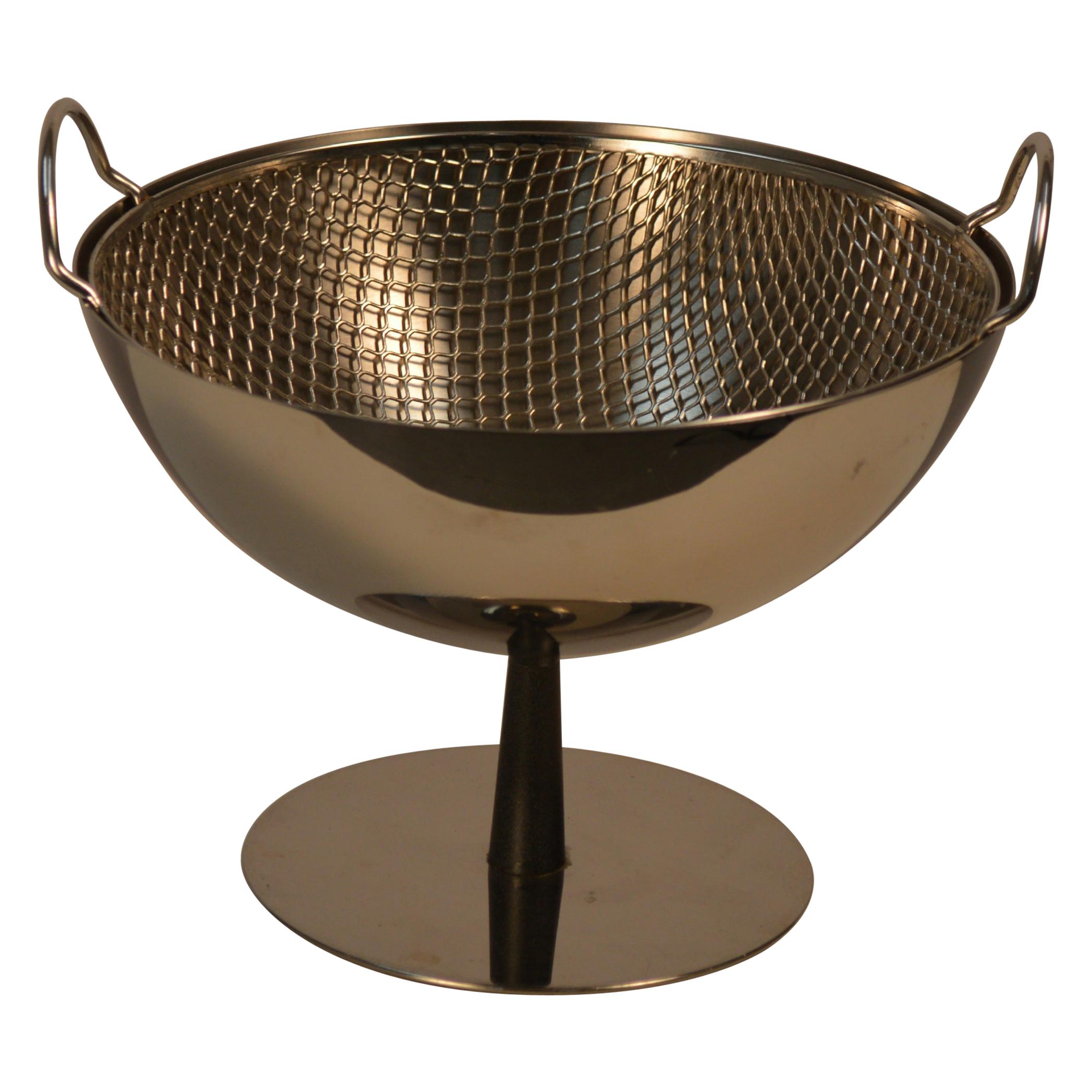 Achille Castiglioni Fruit Bowl with Strainer Designed for Alessi, Italy For Sale