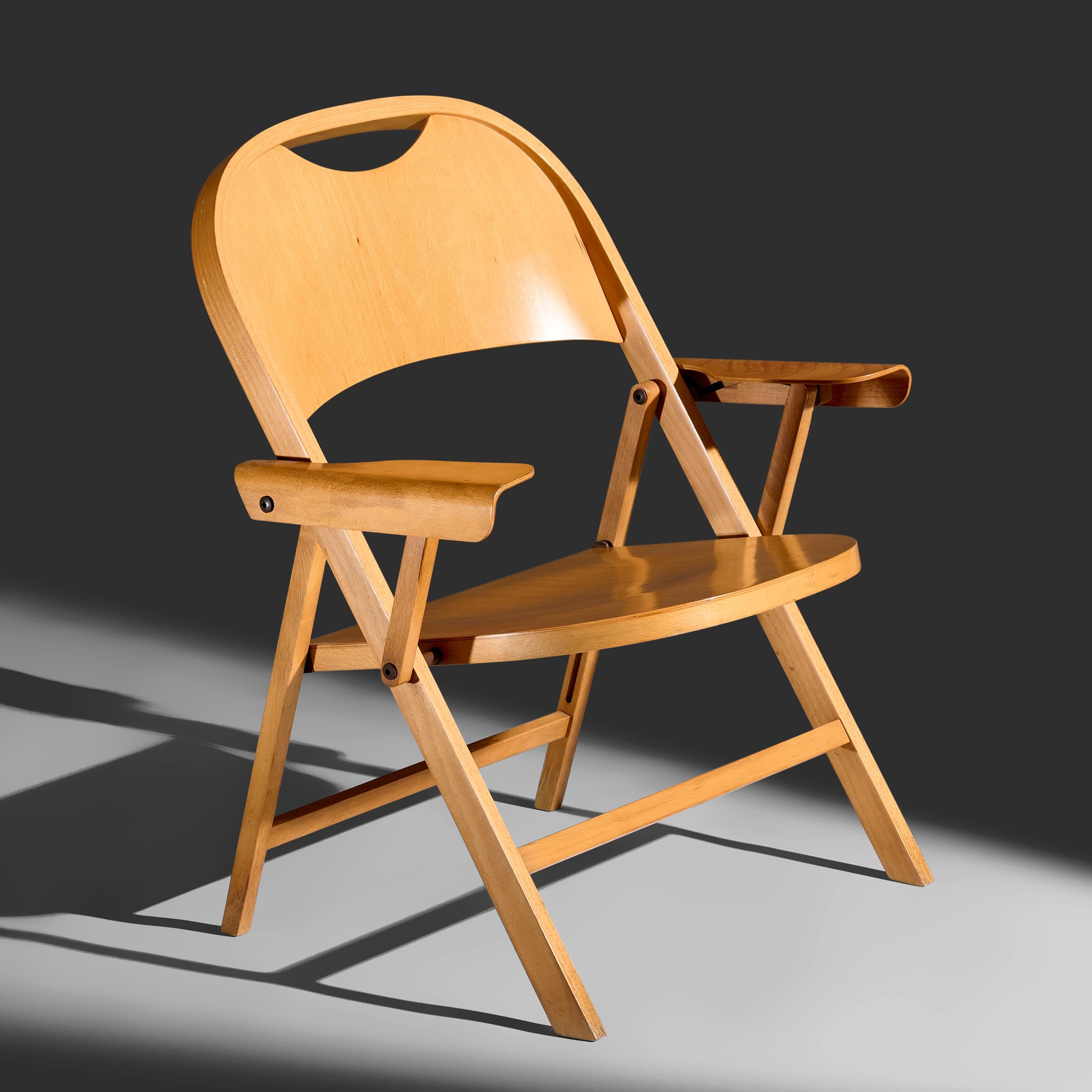 Achille Castiglioni “Ginevra” Folding Armchairs for Bbb Bonachina, Italy 1979 In Good Condition In Skokie, IL