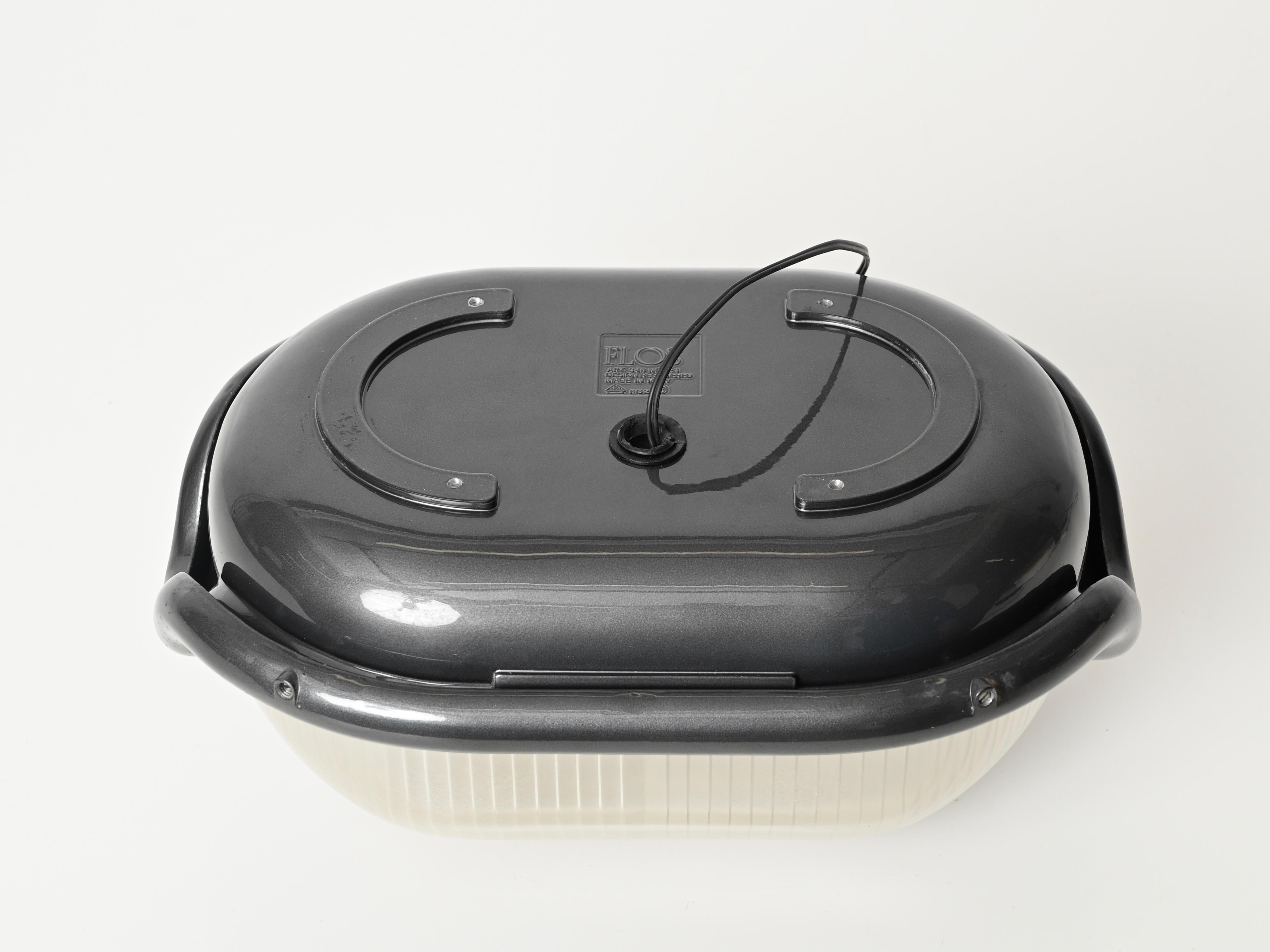 Lampe murale, plafonnier ou lampe de bureau « Noce » grise Achille Castiglioni par Flos, Italie, années 1960 en vente 5