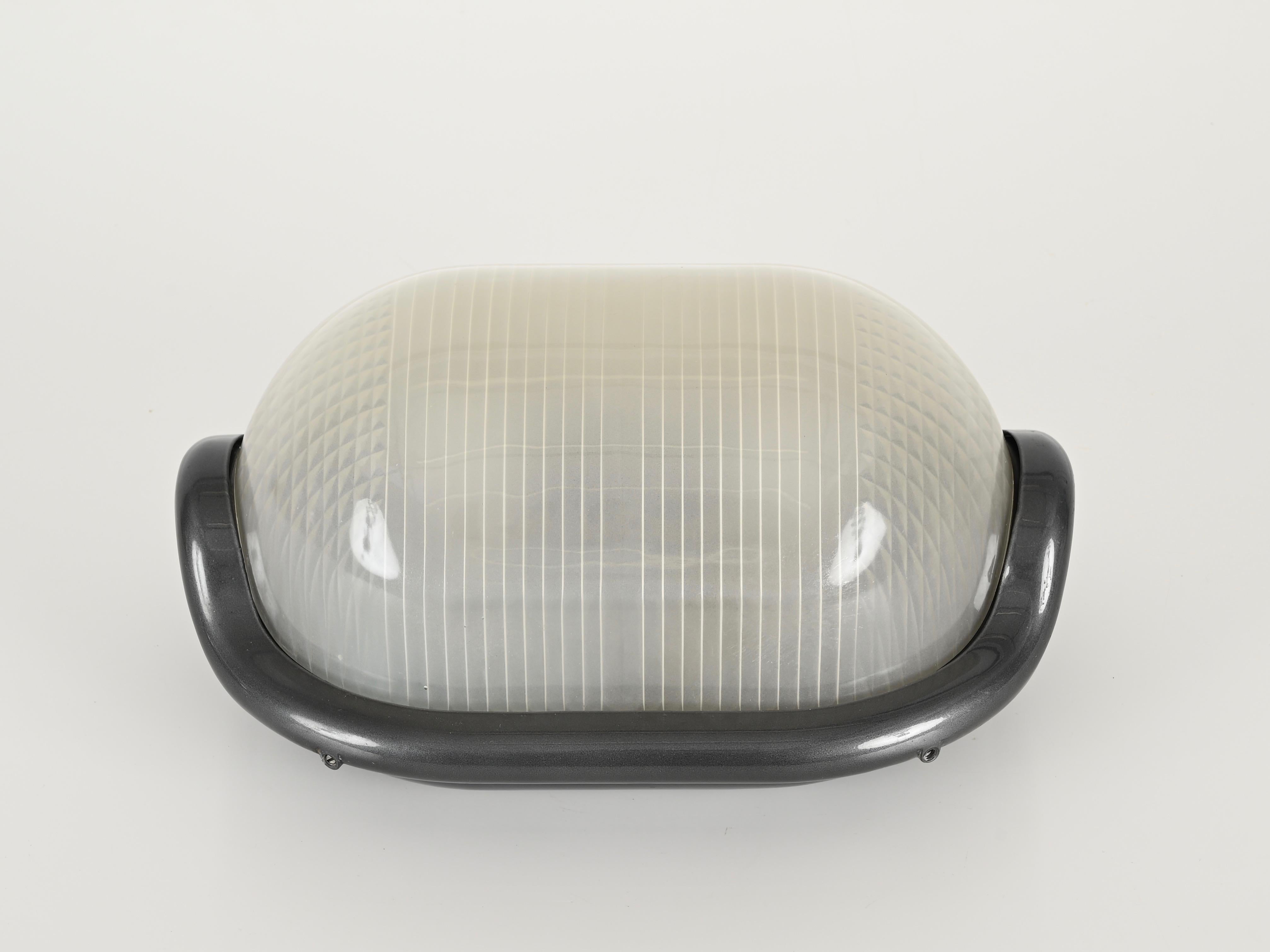 Fait main Lampe murale, plafonnier ou lampe de bureau « Noce » grise Achille Castiglioni par Flos, Italie, années 1960 en vente