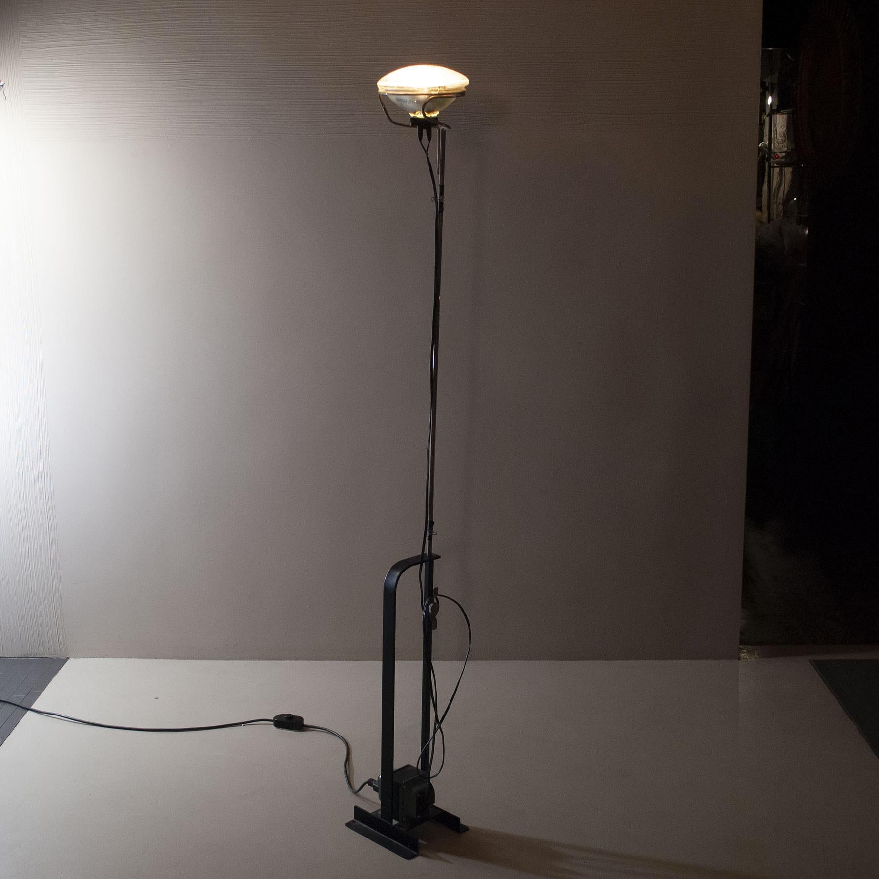 Steel Achille Castiglioni Italian Floor Lamp Model Toio 60's
