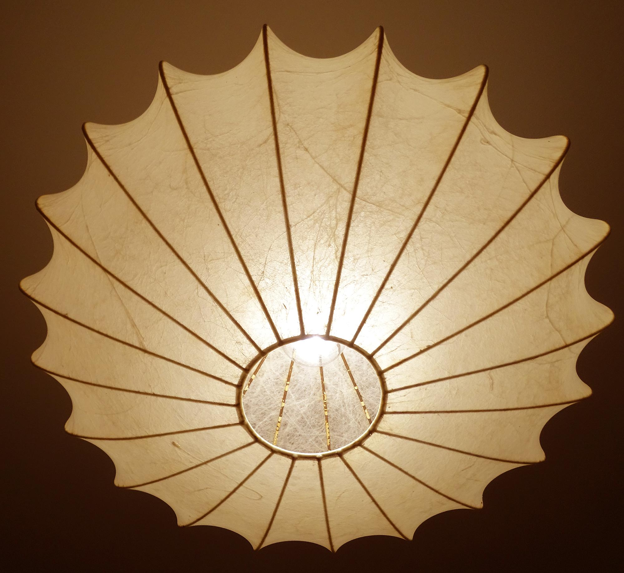 Achille Castiglioni Losange Cocoon Chandelier Pendant Lamp, Midcentury Design For Sale 3