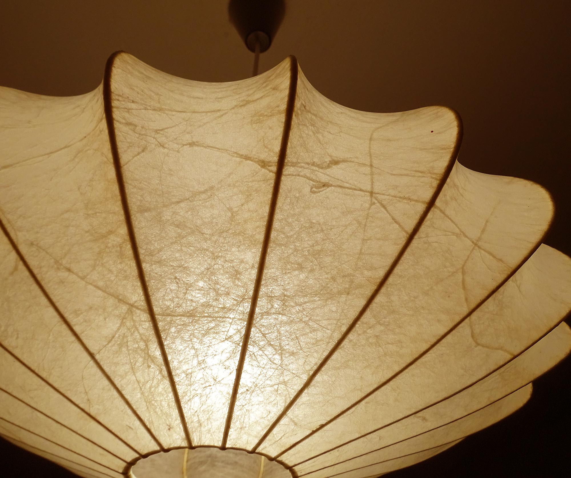 Achille Castiglioni Losange Cocoon Chandelier Pendant Lamp, Midcentury Design For Sale 5