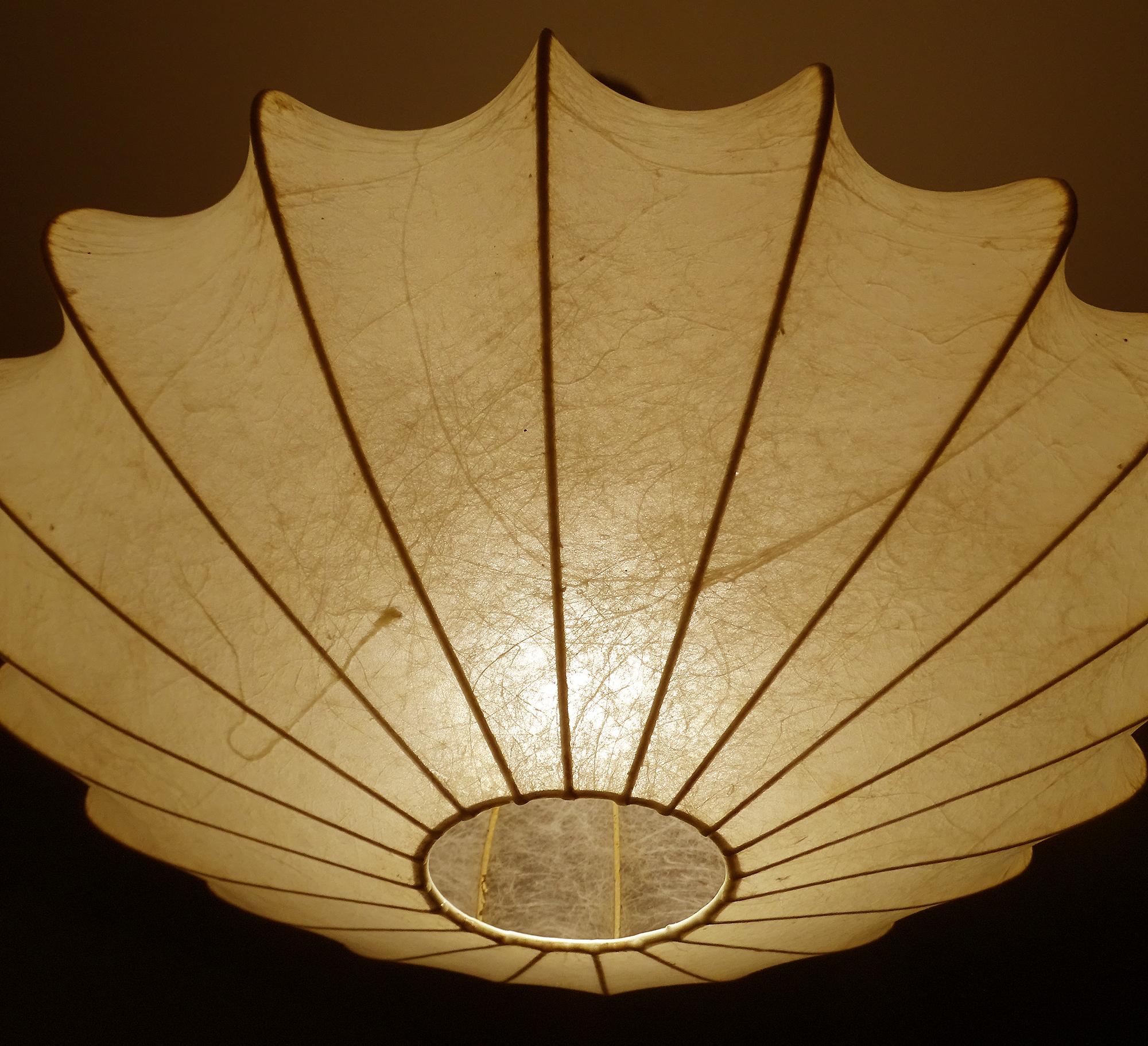 Mid-20th Century Achille Castiglioni Losange Cocoon Chandelier Pendant Lamp, Midcentury Design For Sale