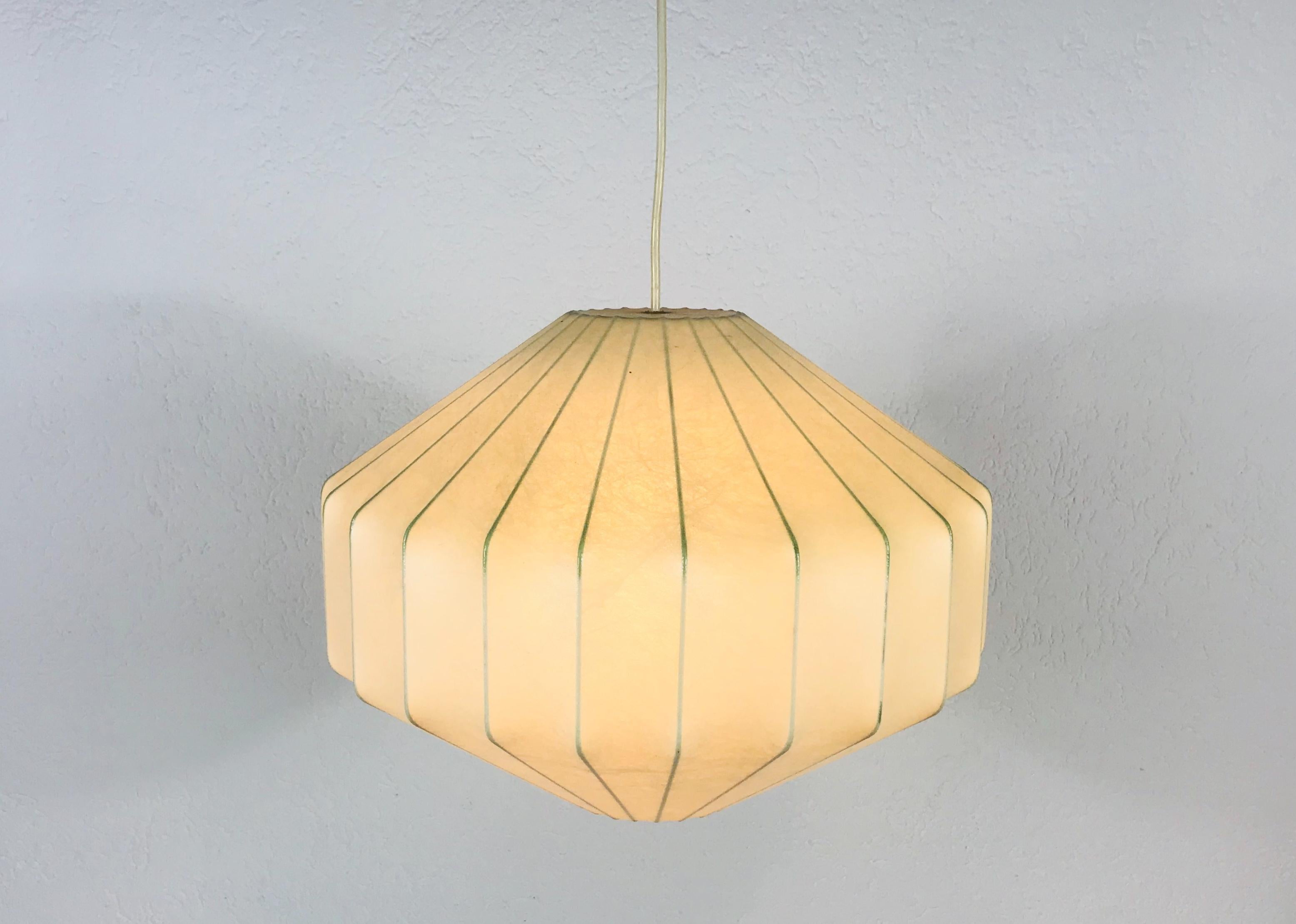 Achille Castiglioni Losange Cocoon Pendant Lamp, 1960s, Italy In Good Condition In Hagenbach, DE