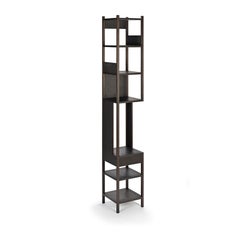 Achille Castiglioni 'Lungangolo' Wood Shelving Unit by Karakter