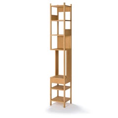 Achille Castiglioni 'Lungangolo' Wood Shelving Unit