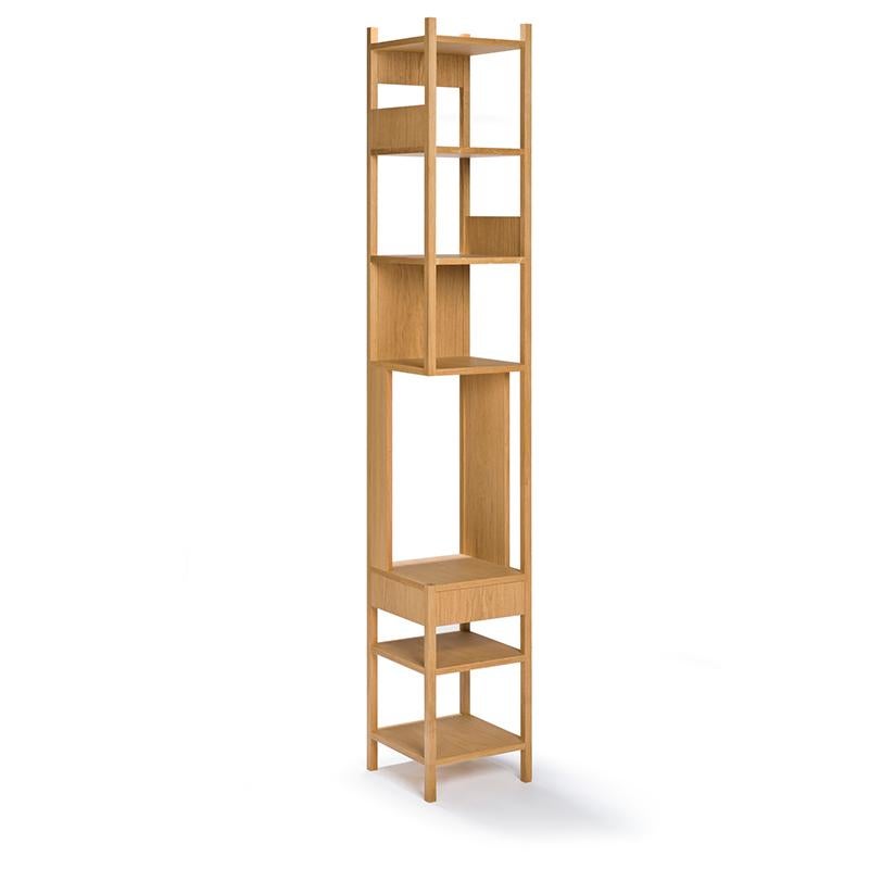 Mid-Century Modern Achille Castiglioni 'Lungangolo' Wood Shelving Unit For Sale