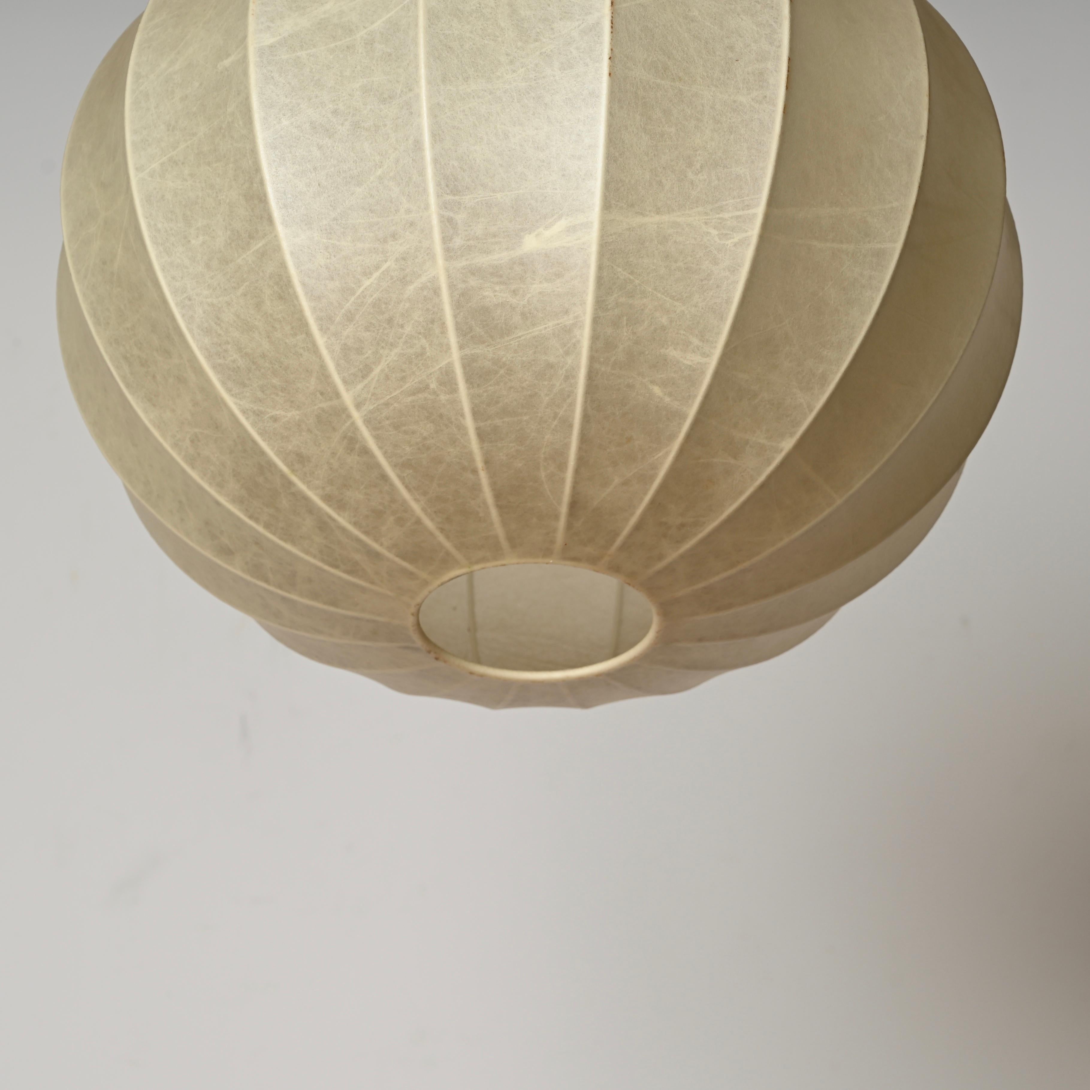 Hand-Crafted Achille Castiglioni Mid-Century Beige Round 