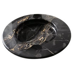 Achille Castiglioni "Miniround" Black Portoro Marble Bowl for Up & Up