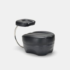 Tabouret en cuir Prime d'Achille Castiglioni pour Zanotta, Italie, 1970