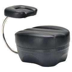 Achille Castiglioni "Primate" leather stool for Zanotta Italy, 1970