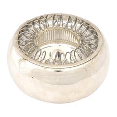 Vintage Achille Castiglioni Silver Plated "Spirale" Ashtray for Bacci, 1971