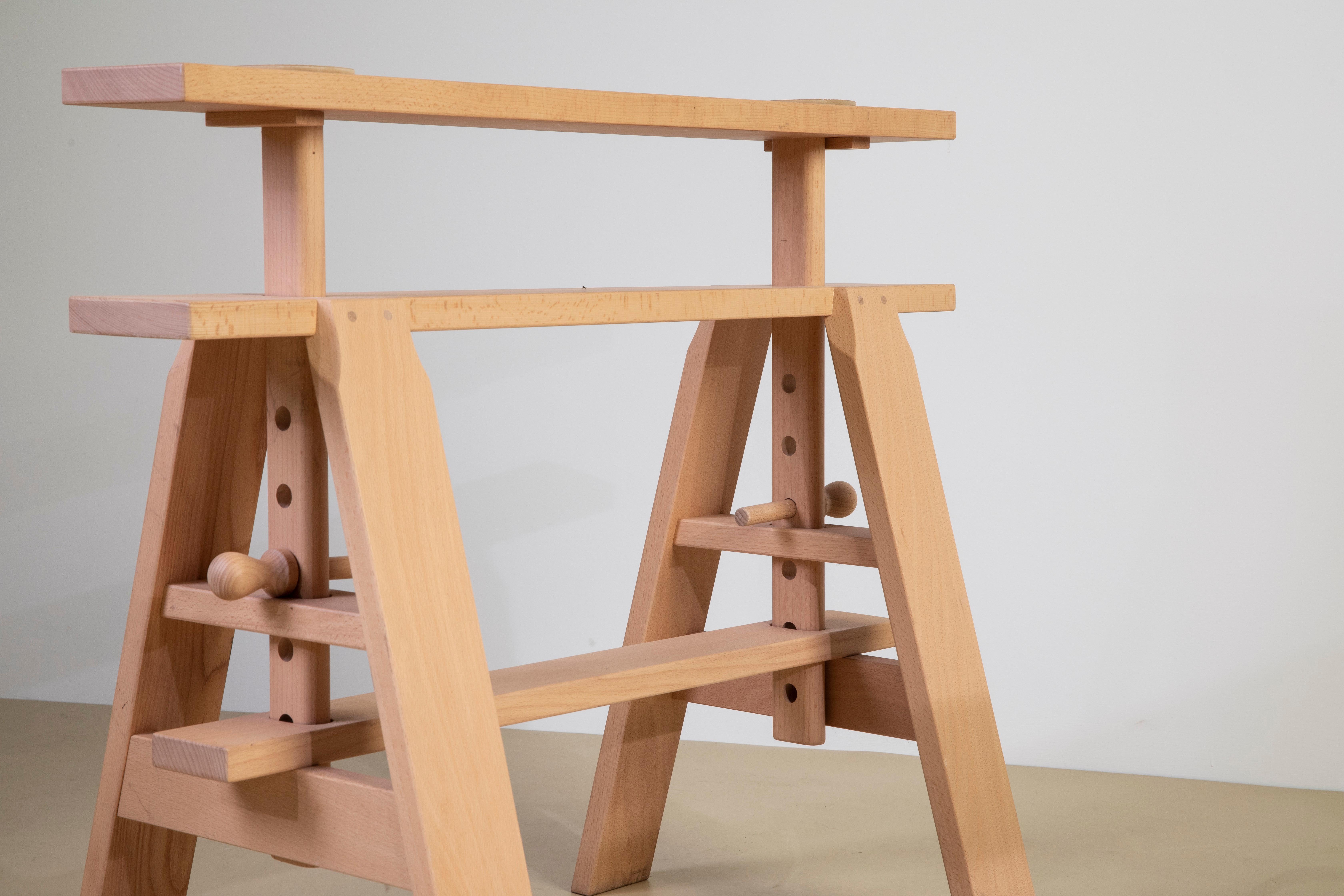 Laminated Achille Castiglioni, 'Leonardo' adjustable work table, Zanotta, 1970s For Sale