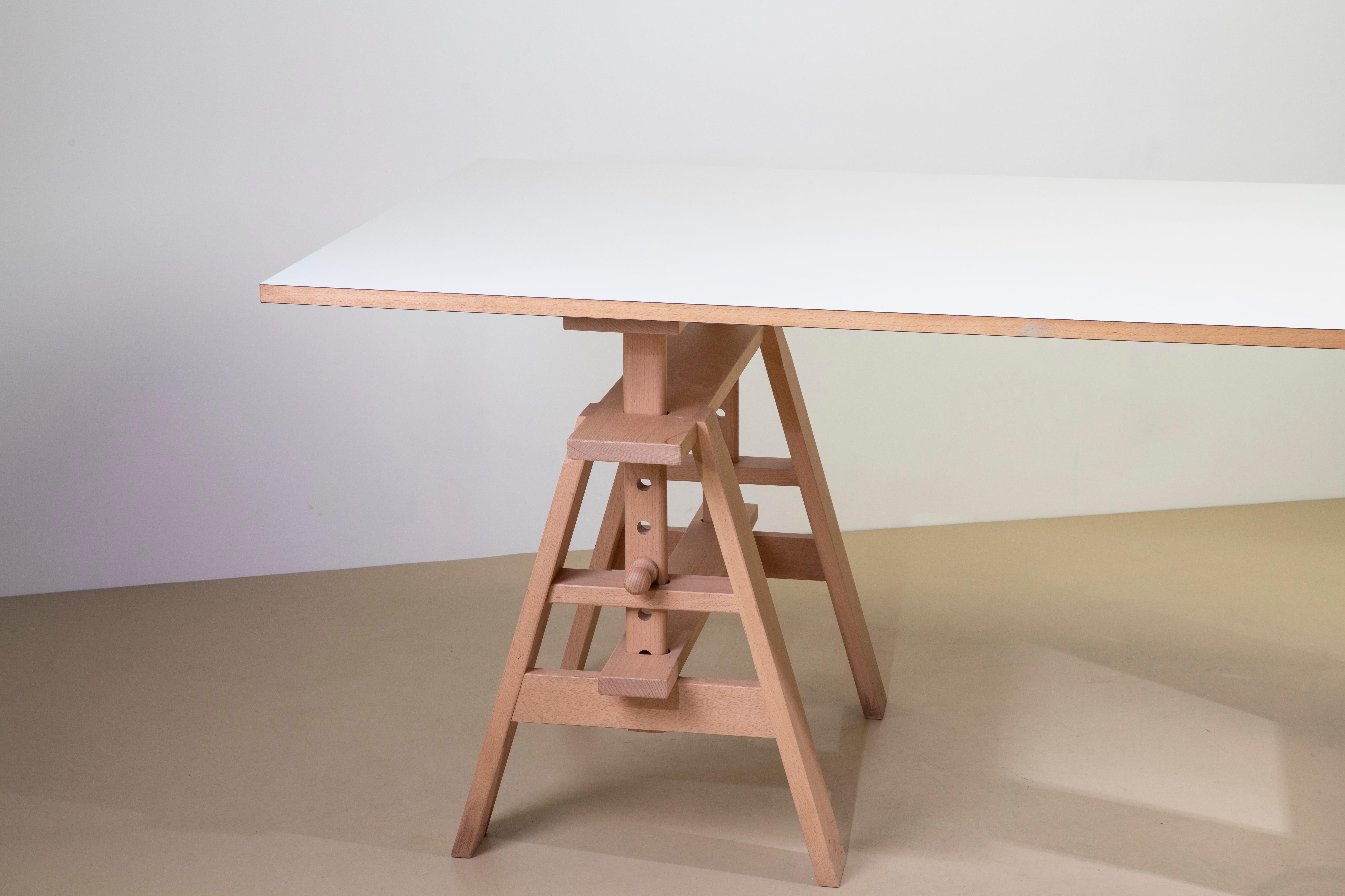 Achille Castiglioni, 'Leonardo' adjustable work table, Zanotta, 1970s For Sale 1