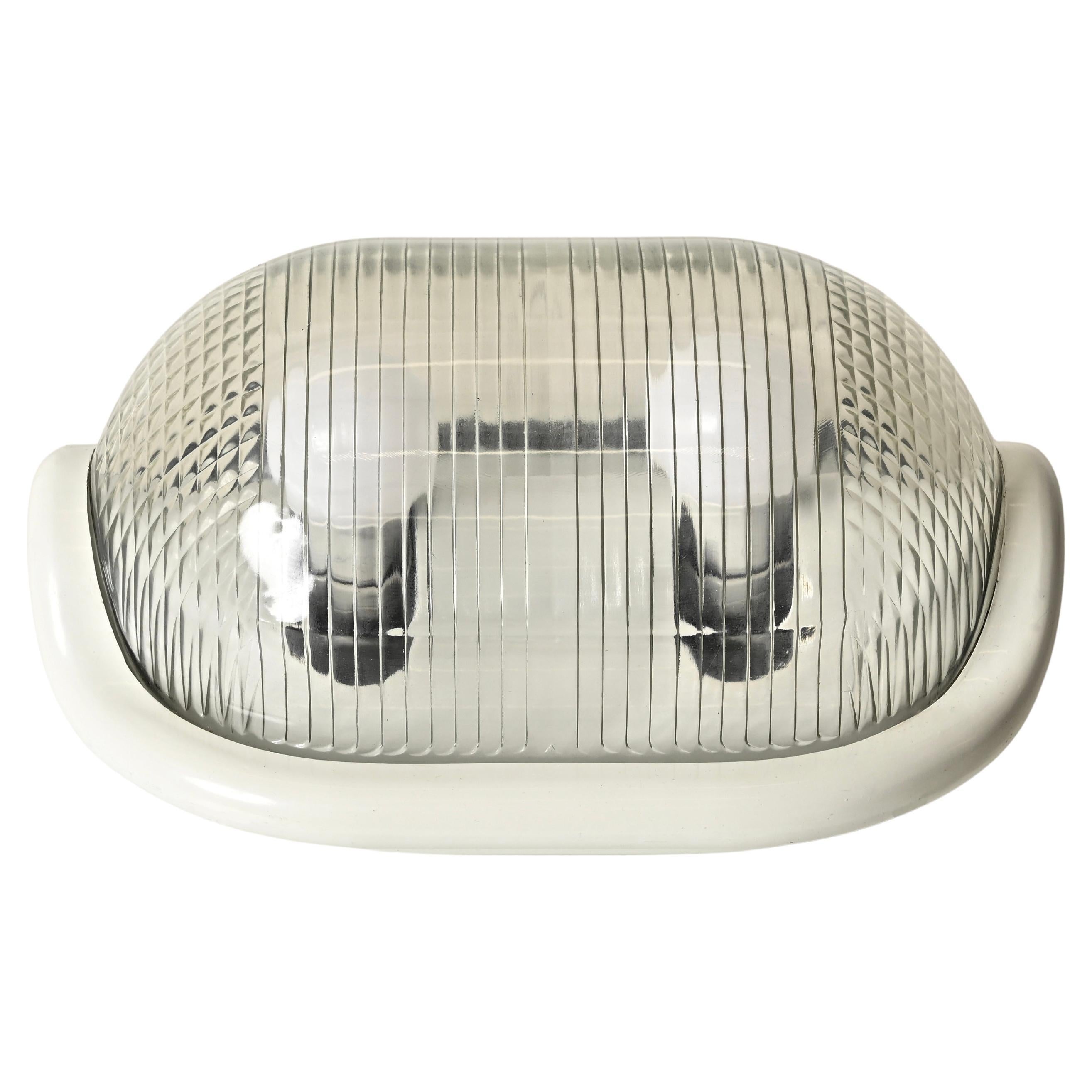 Achille Castiglioni White "Noce" Floor or Table Lamp by Flos, Italy 1960s For Sale