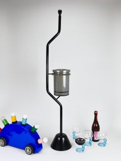 Achille Castiglioni Zanotta Servino Weinflaschenkühler, Eiskübel, Italien, 1987