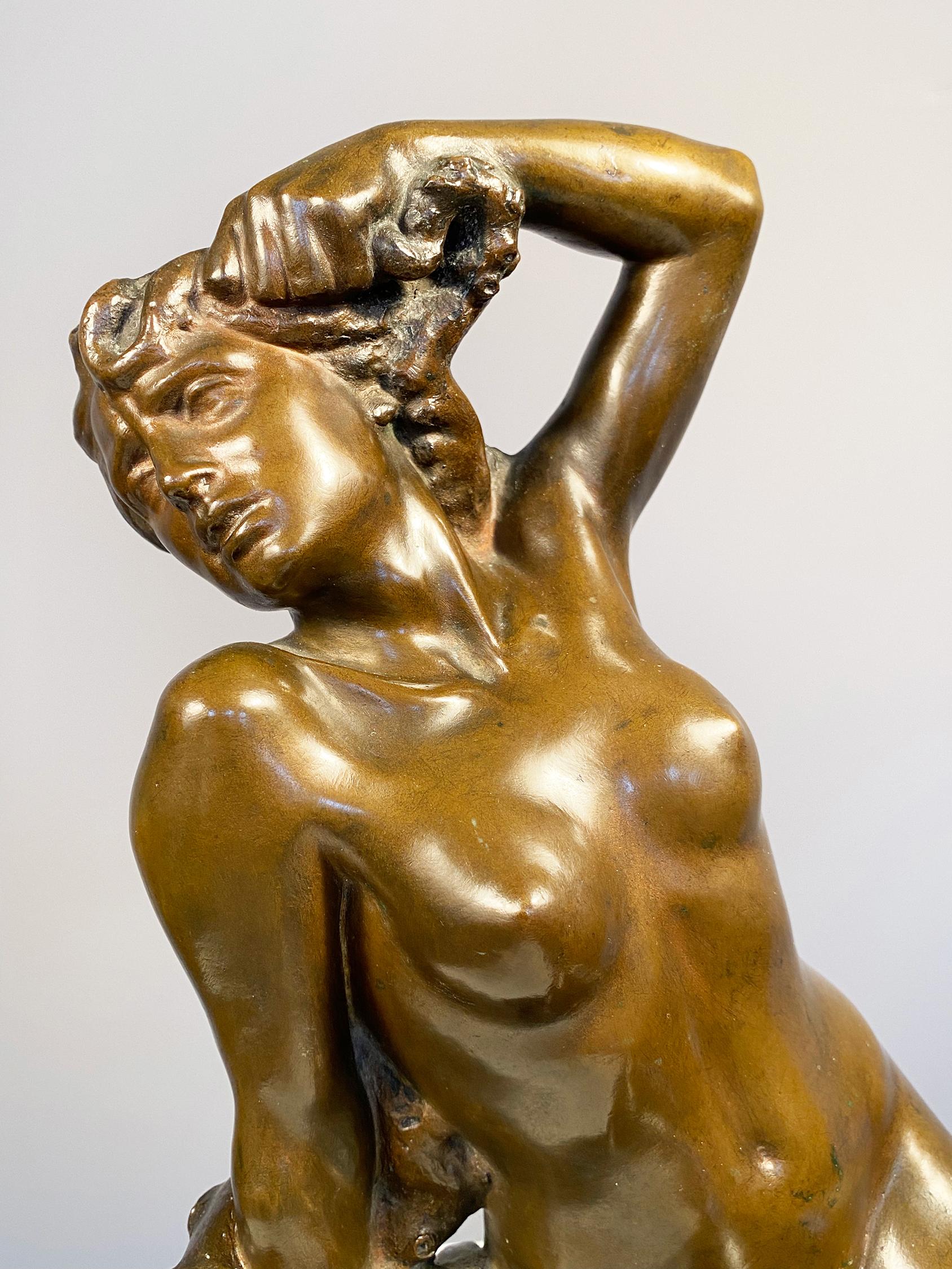 Pathos - Sculpture by Achille d' Orsi