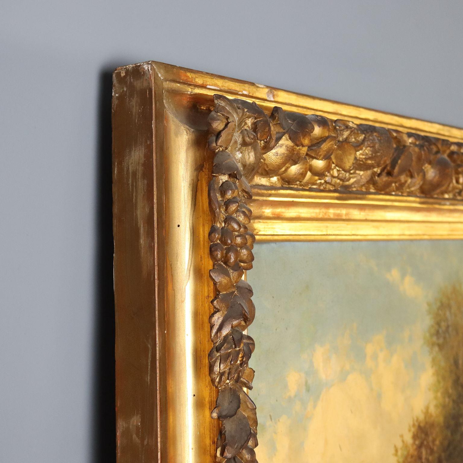Paesaggio con Gregge e Pastori XIX secolo im Angebot 9