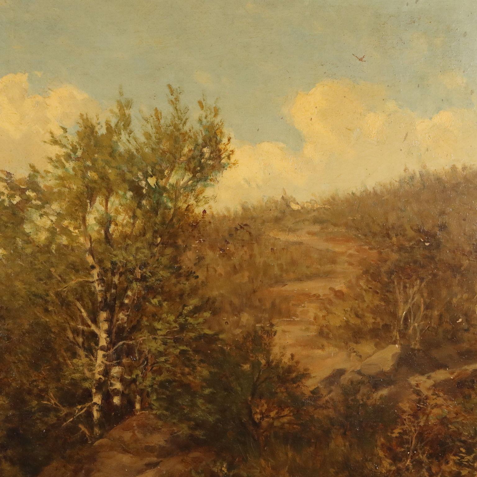 Paesaggio con Gregge e Pastori XIX secolo im Angebot 3