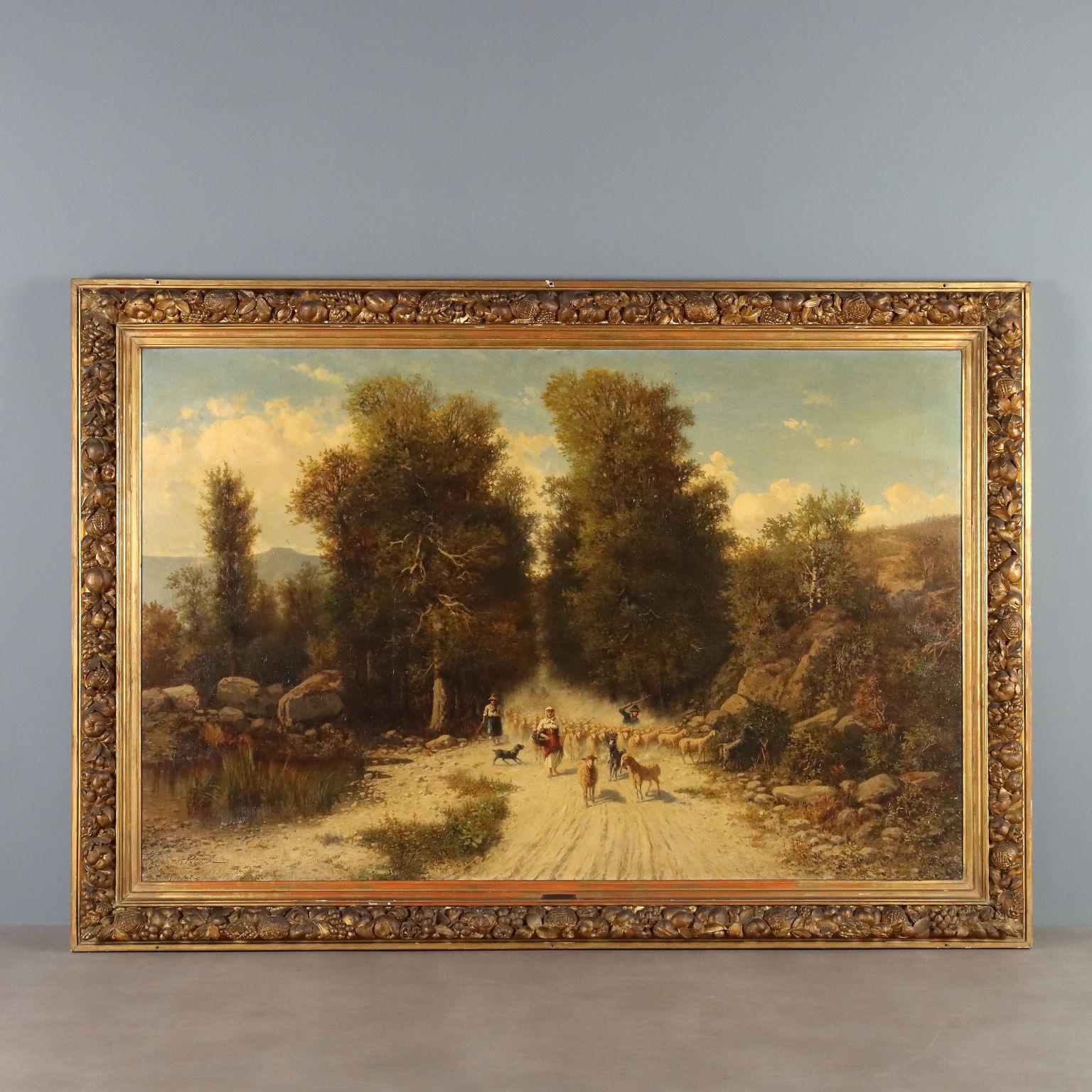 Paesaggio con Gregge e Pastori XIX secolo