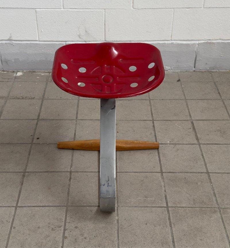 Italian Achille and Pier Giacomo Castiglioni, Stool mod. Mezzadro, Prod. Zanotta 1970 For Sale