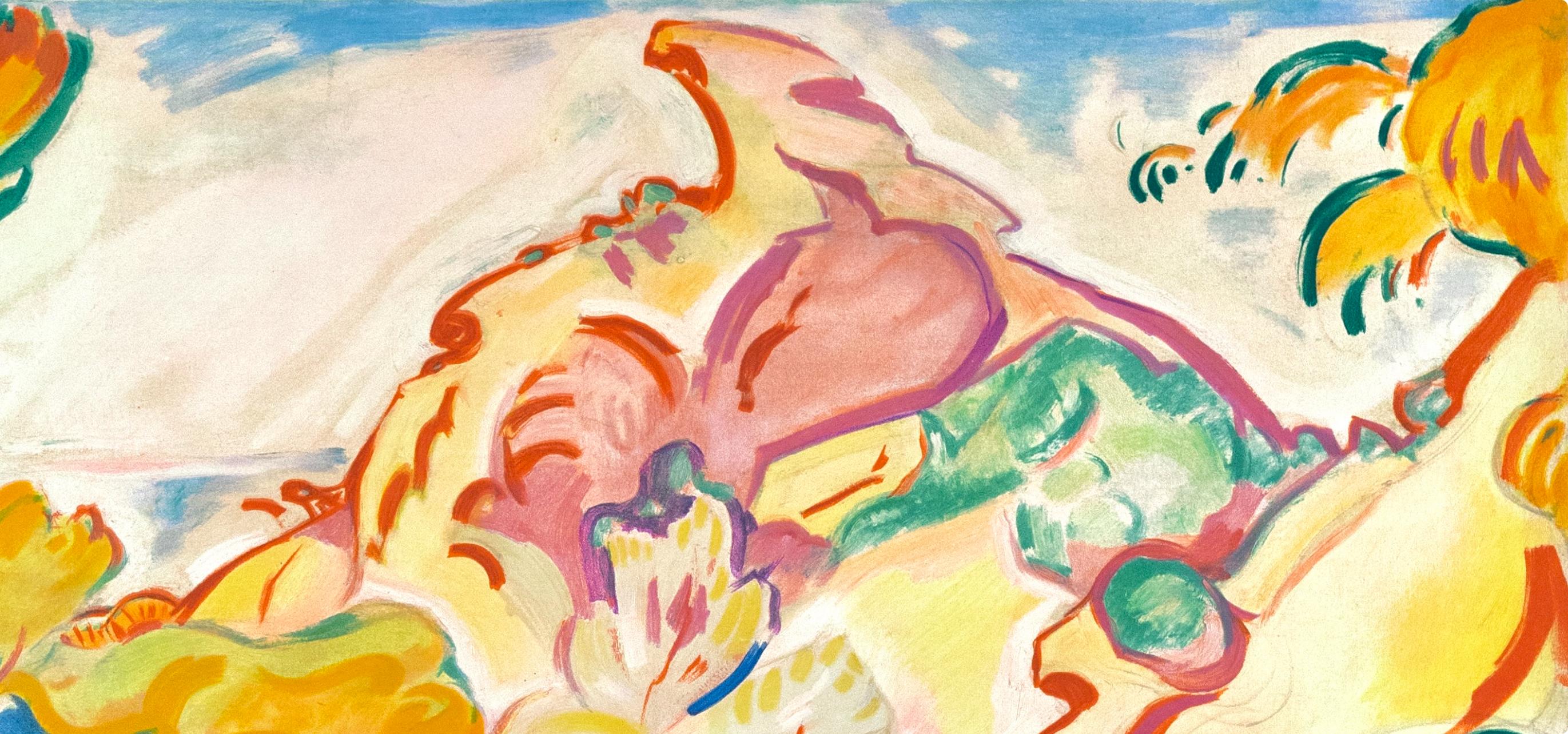 Achille-Emile Othon Friesz, Landscape at La Ciotat, Fauves, VII, 1972 (after) For Sale 2