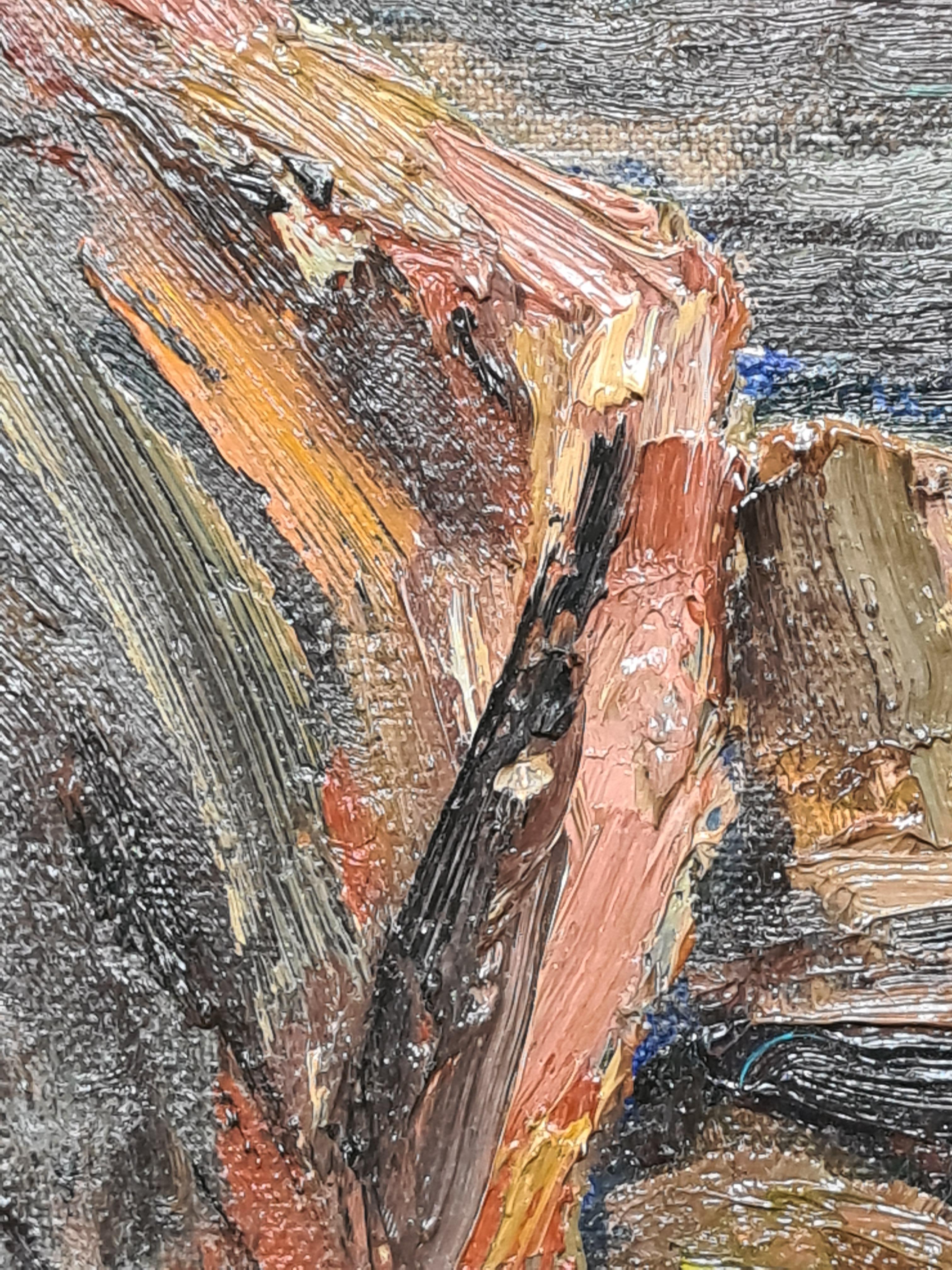 Expressionist Seascape, Bord de la Mer, Cassis, South of France For Sale 6