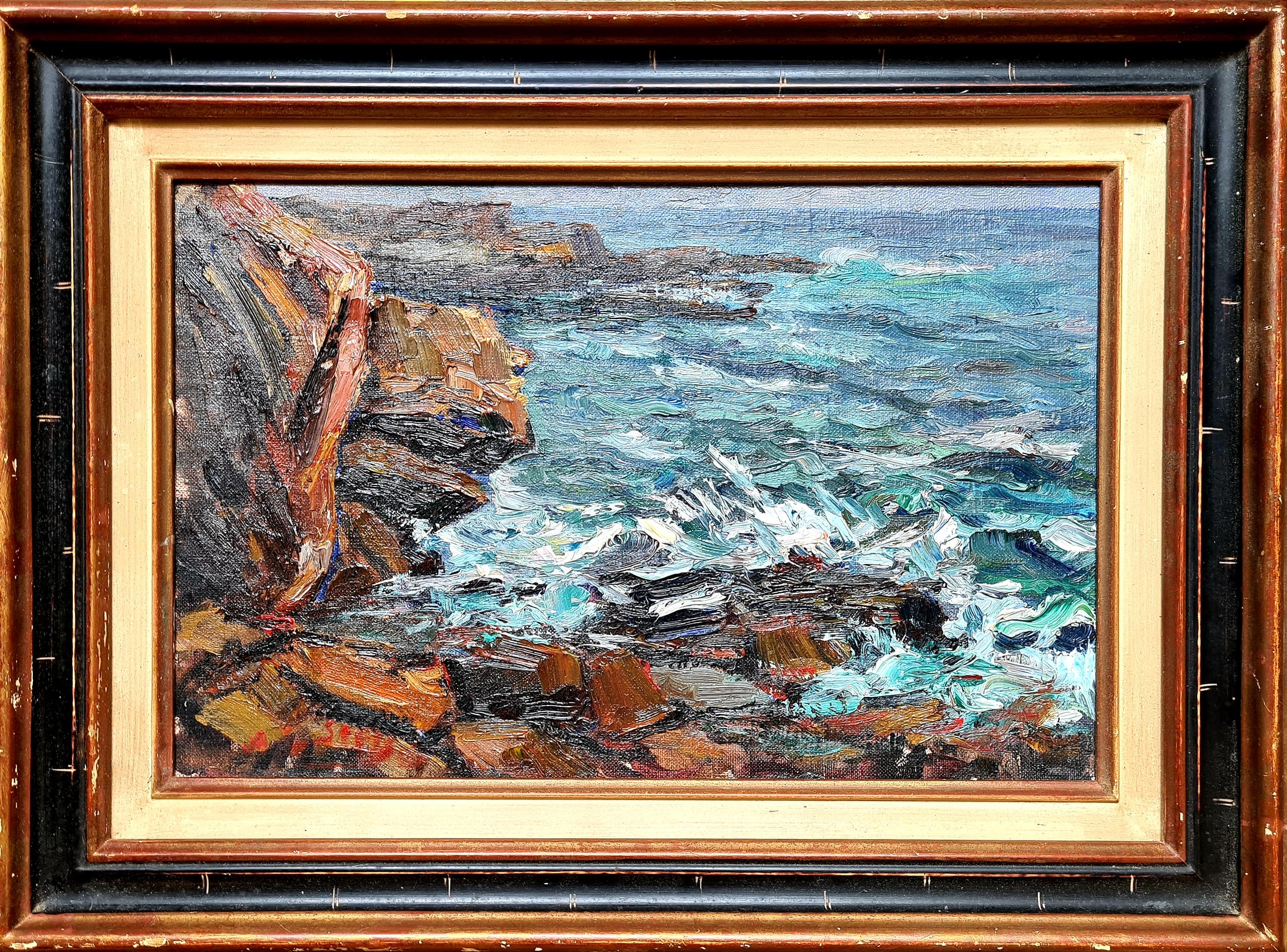 Achille-Émile Othon Friesz Landscape Painting - Expressionist Seascape, Bord de la Mer, Cassis, South of France